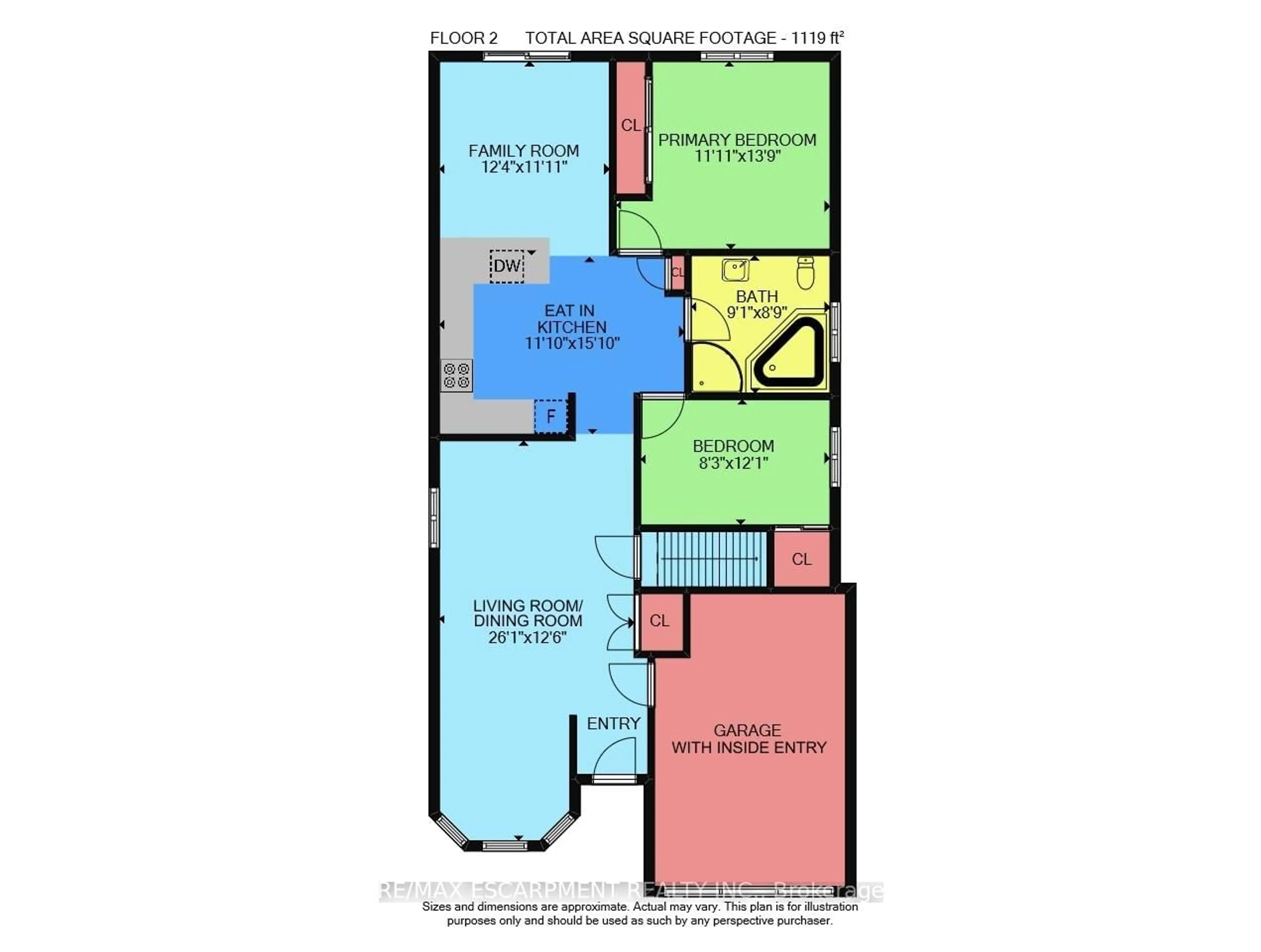 Floor plan for 67 Jeremy St, Hamilton Ontario L9A 5J8