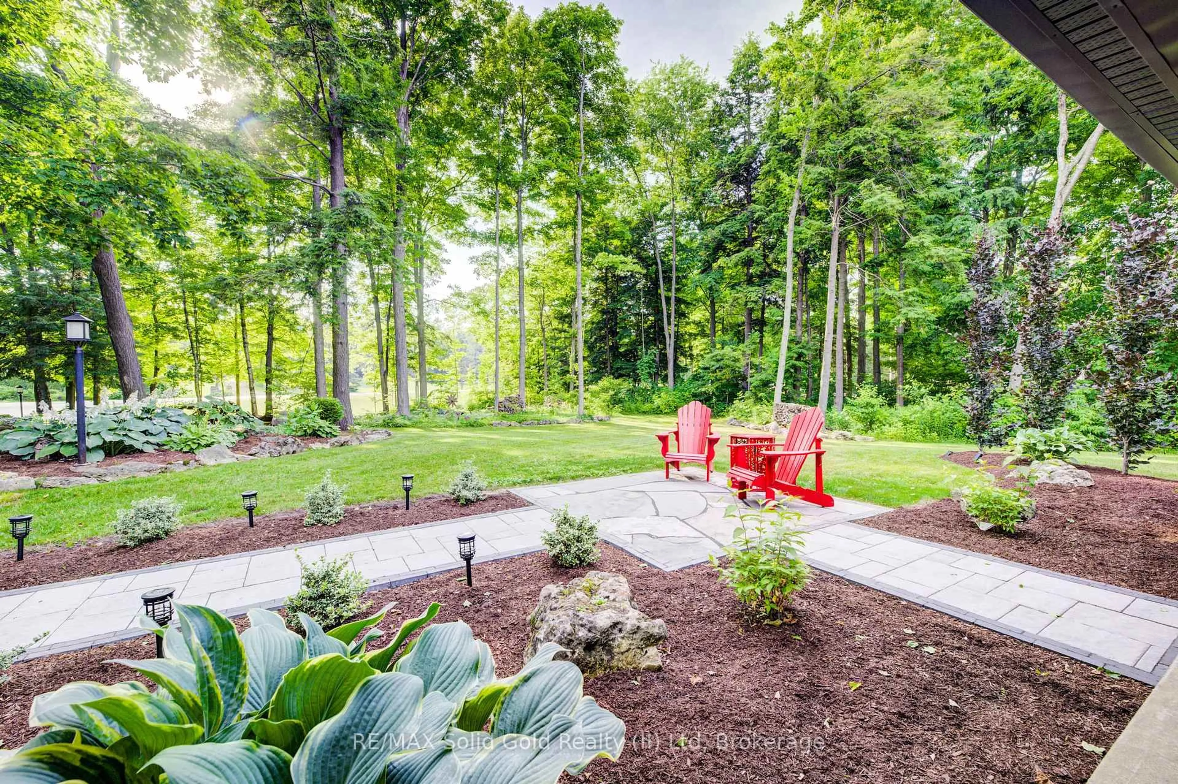 Patio, forest/trees view for 2215 Herrgott Rd, Wellesley Ontario N0B 2M0