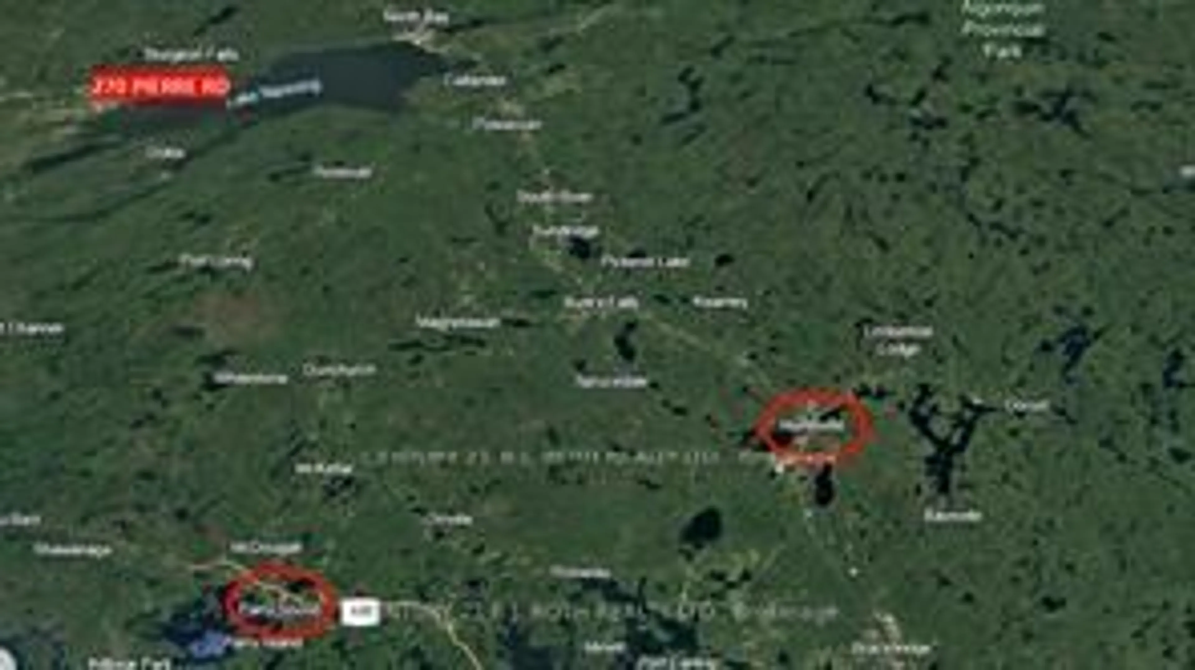 Picture of a map for 270 PIERRE Rd, West Nipissing Ontario P2B 2W8