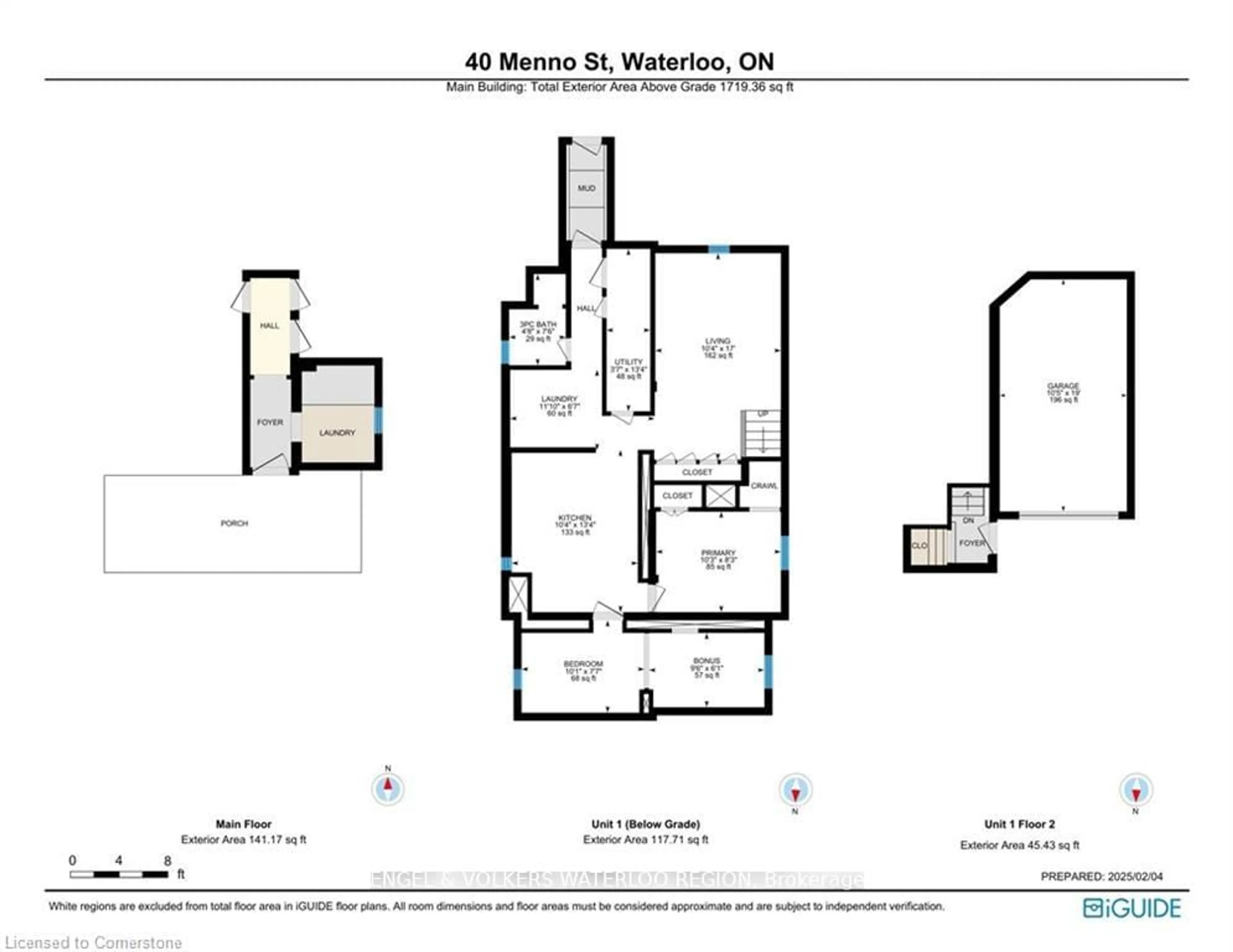 Floor plan for 40 Menno St, Waterloo Ontario N2L 2A7