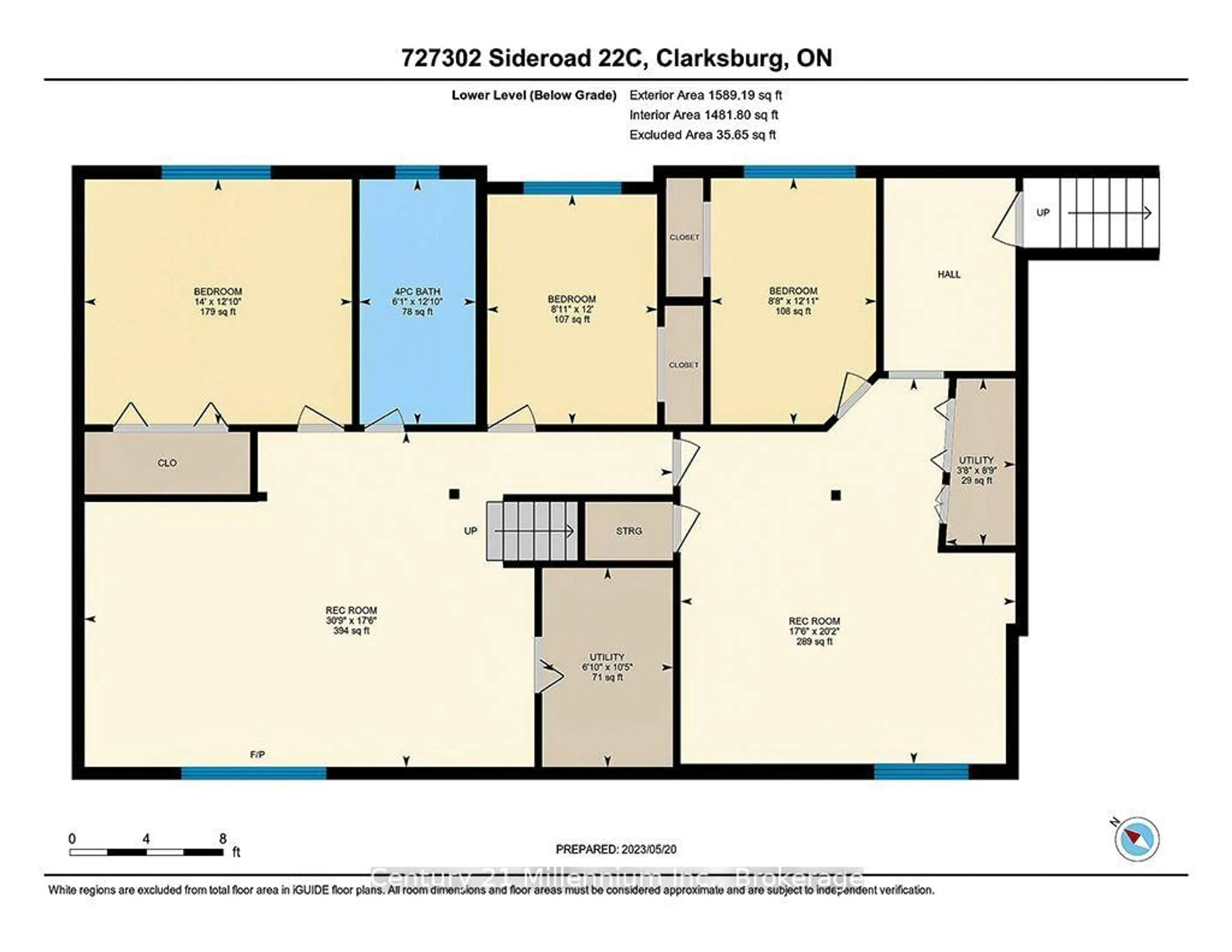 Floor plan for 727302 22 C Sdrd, Blue Mountains Ontario N0H 1N0