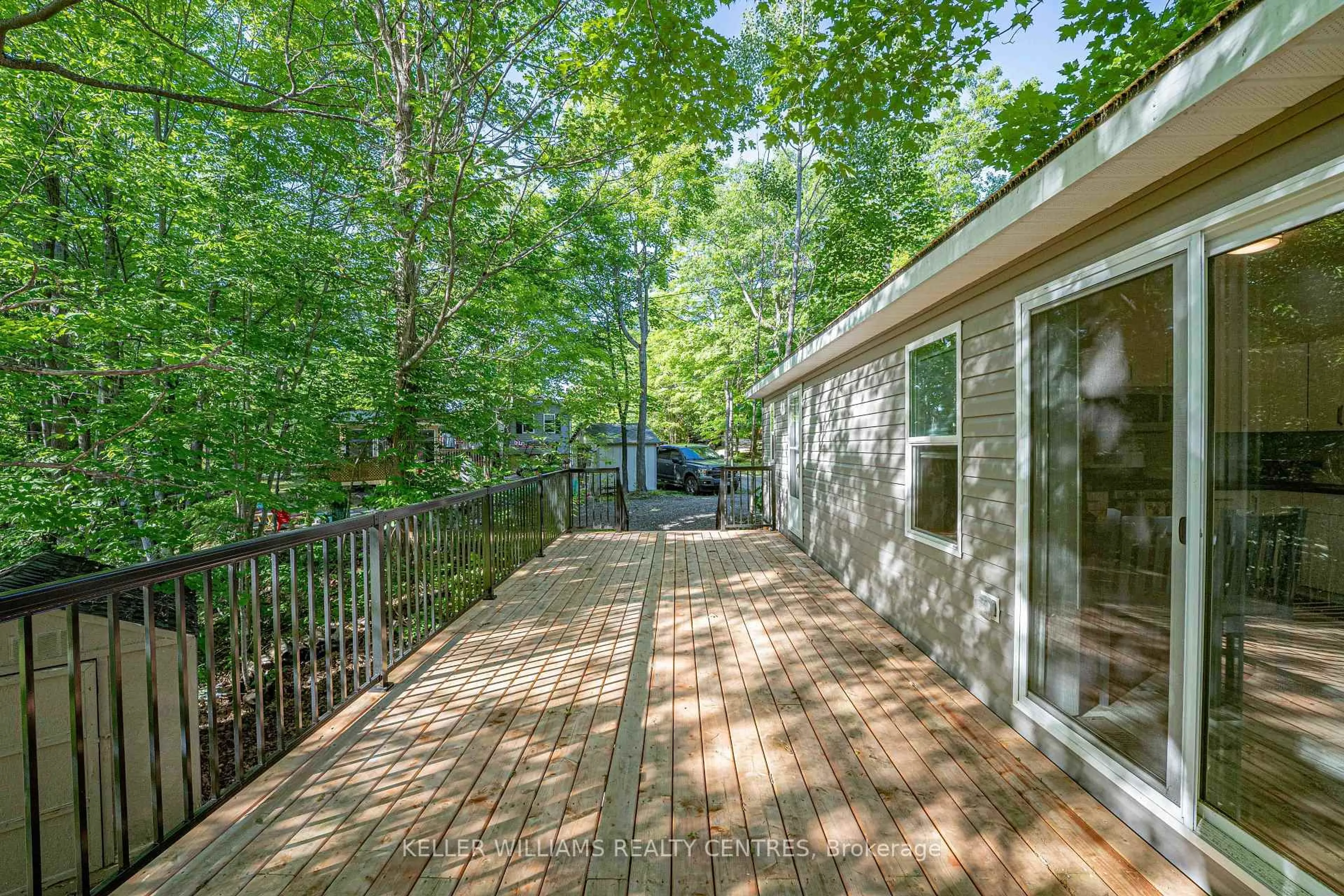 Patio, forest/trees view for 202 Hidden Glen Rd ##94, Georgian Bay Ontario L0K 1S0