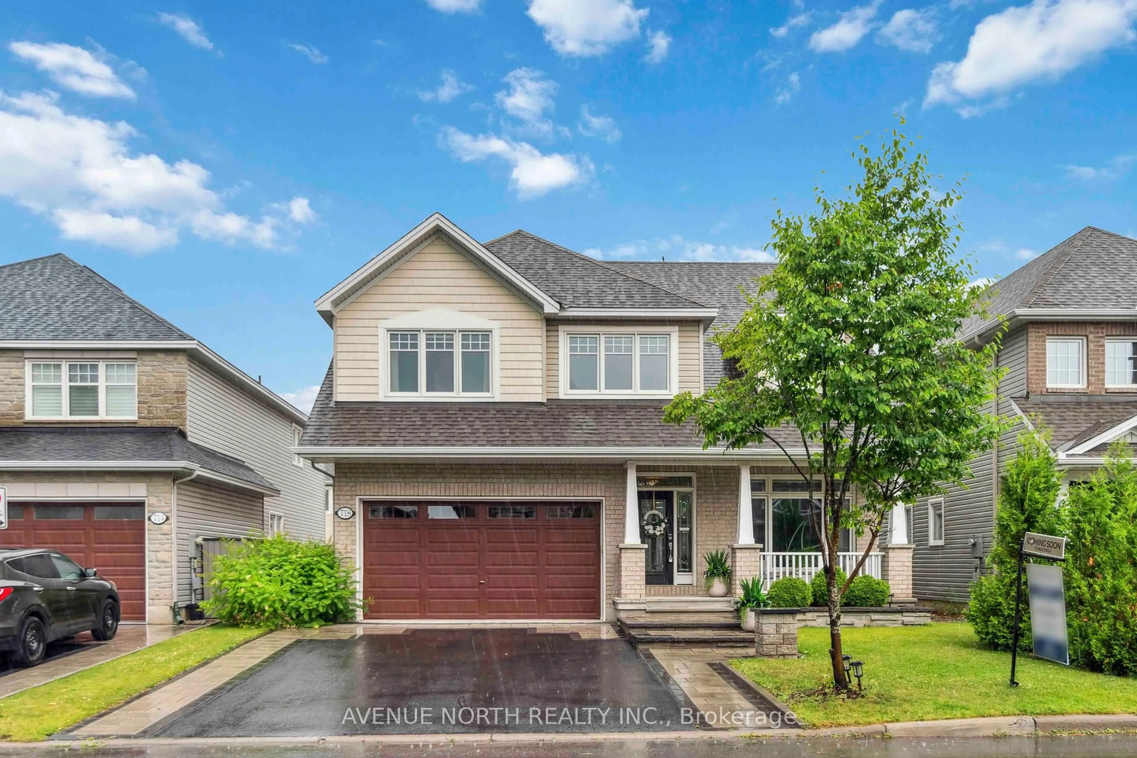 Home with brick exterior material, street for 718 BUNCHBERRY Way, Ottawa Ontario K1T 0J8