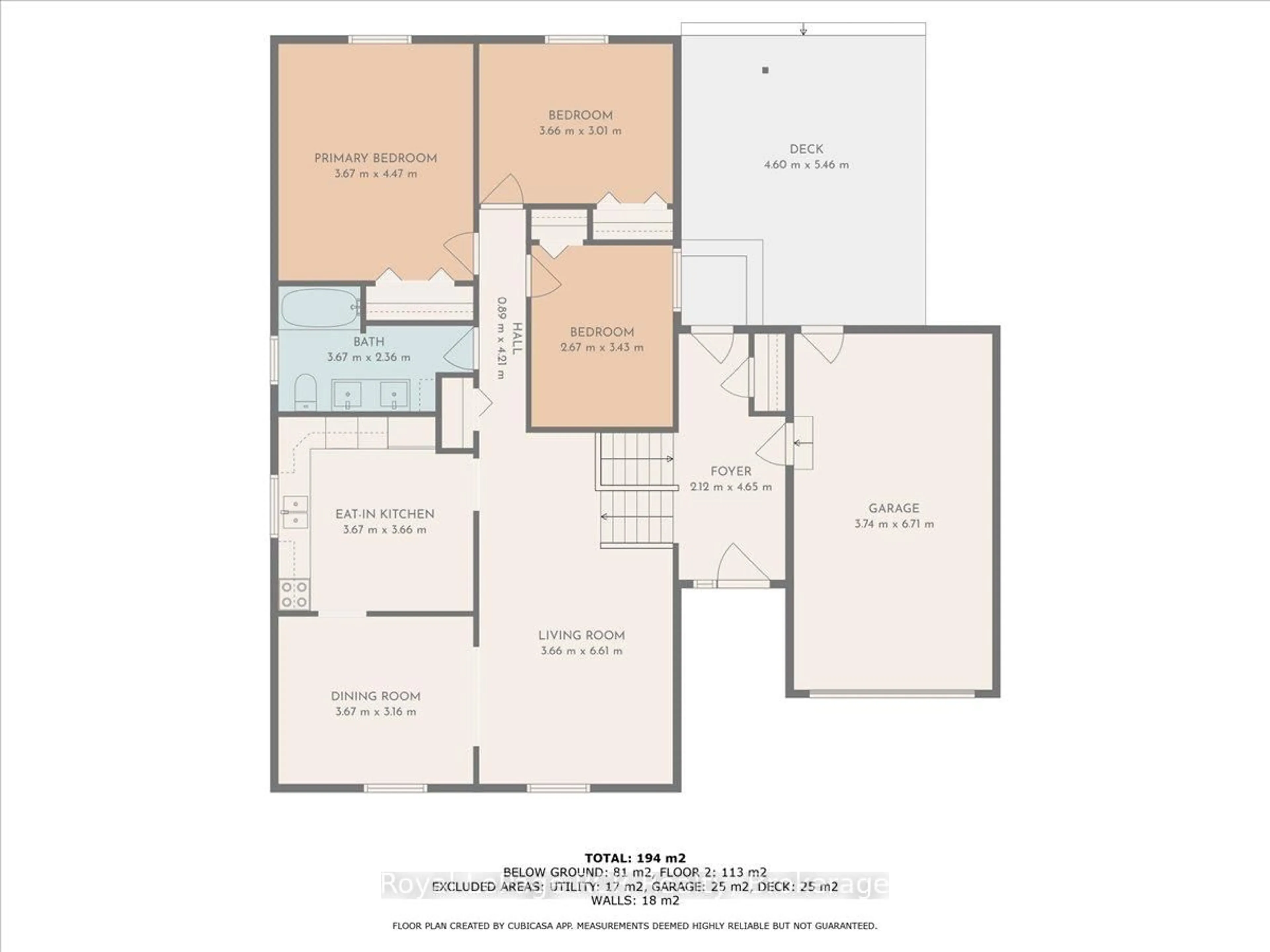 Floor plan for 698 15th Street Clse, Hanover Ontario N4N 3L8