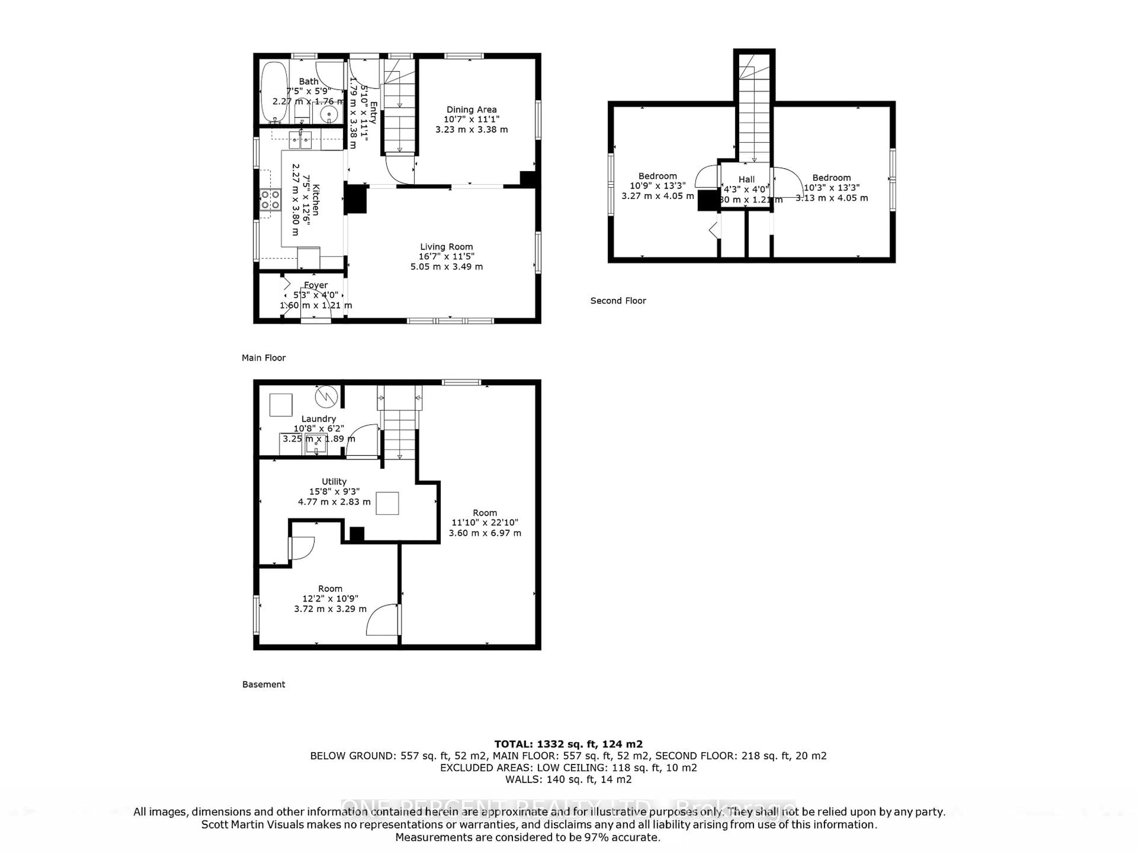 Floor plan for 284 Anna Ave, Ottawa Ontario K1Z 7V6
