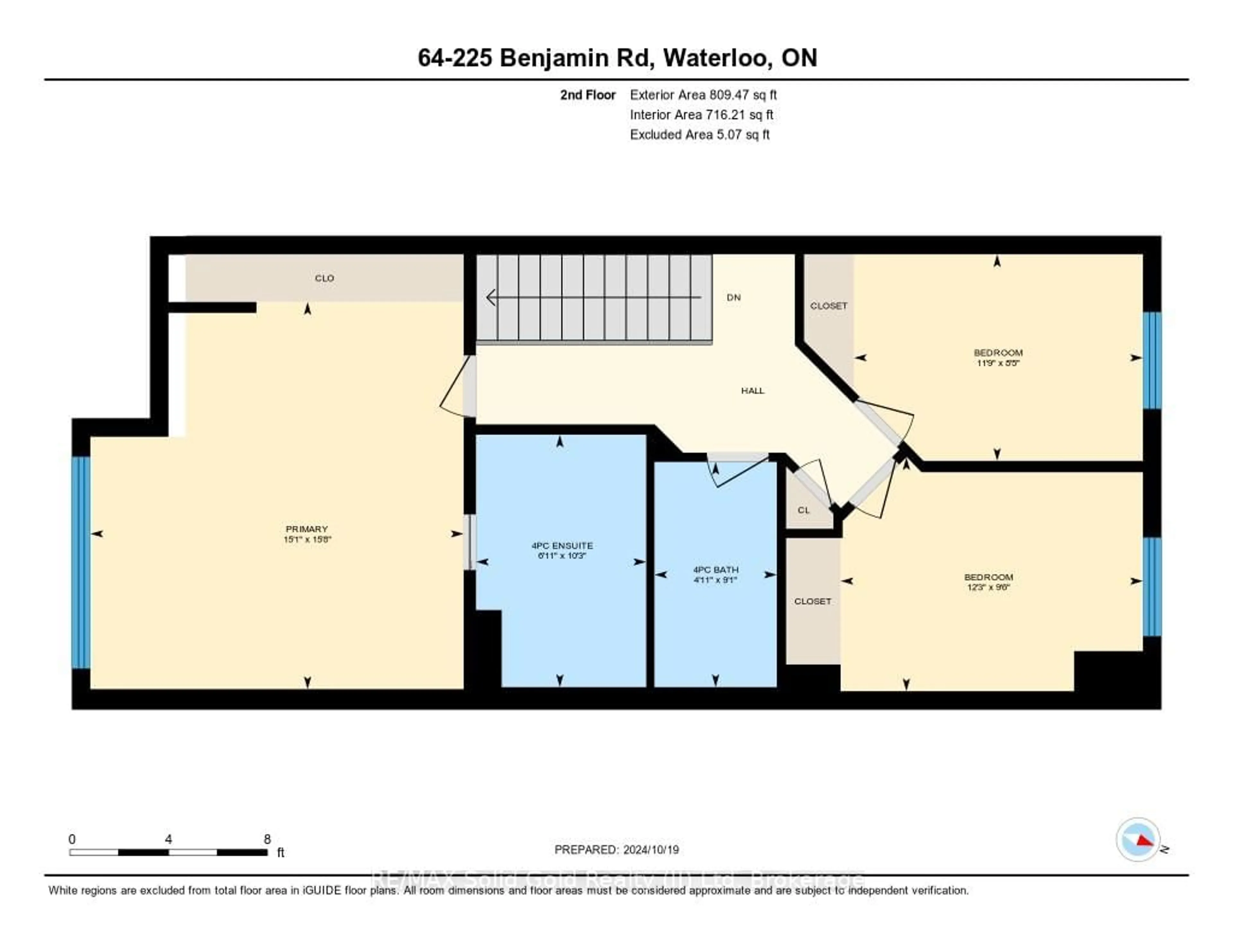 Floor plan for 225 Benjamin Rd #64, Waterloo Ontario N2V 1Z3