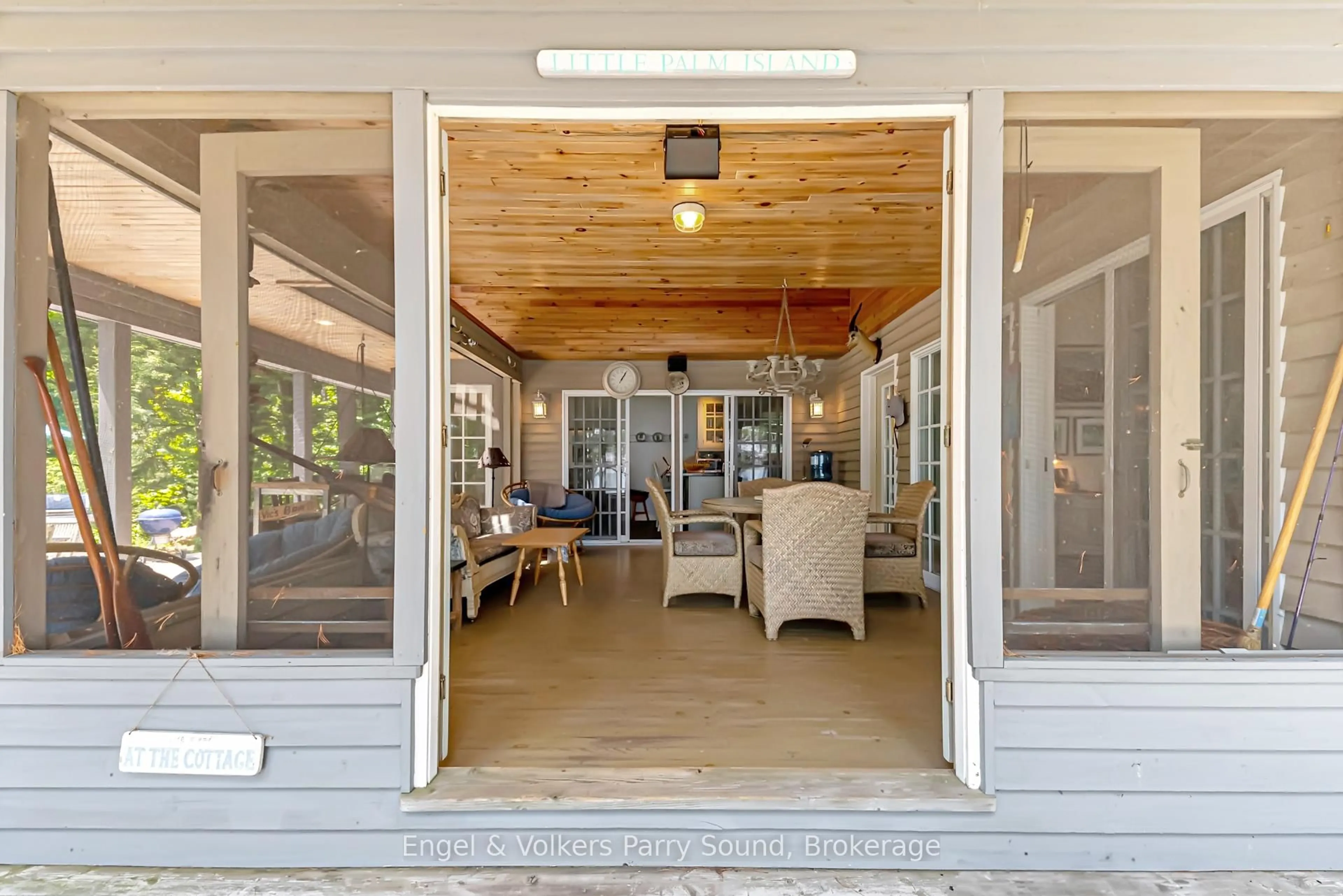 Patio, water/lake/river/ocean view for 6 29C Mowat Island, Carling Ontario P0G 1G0