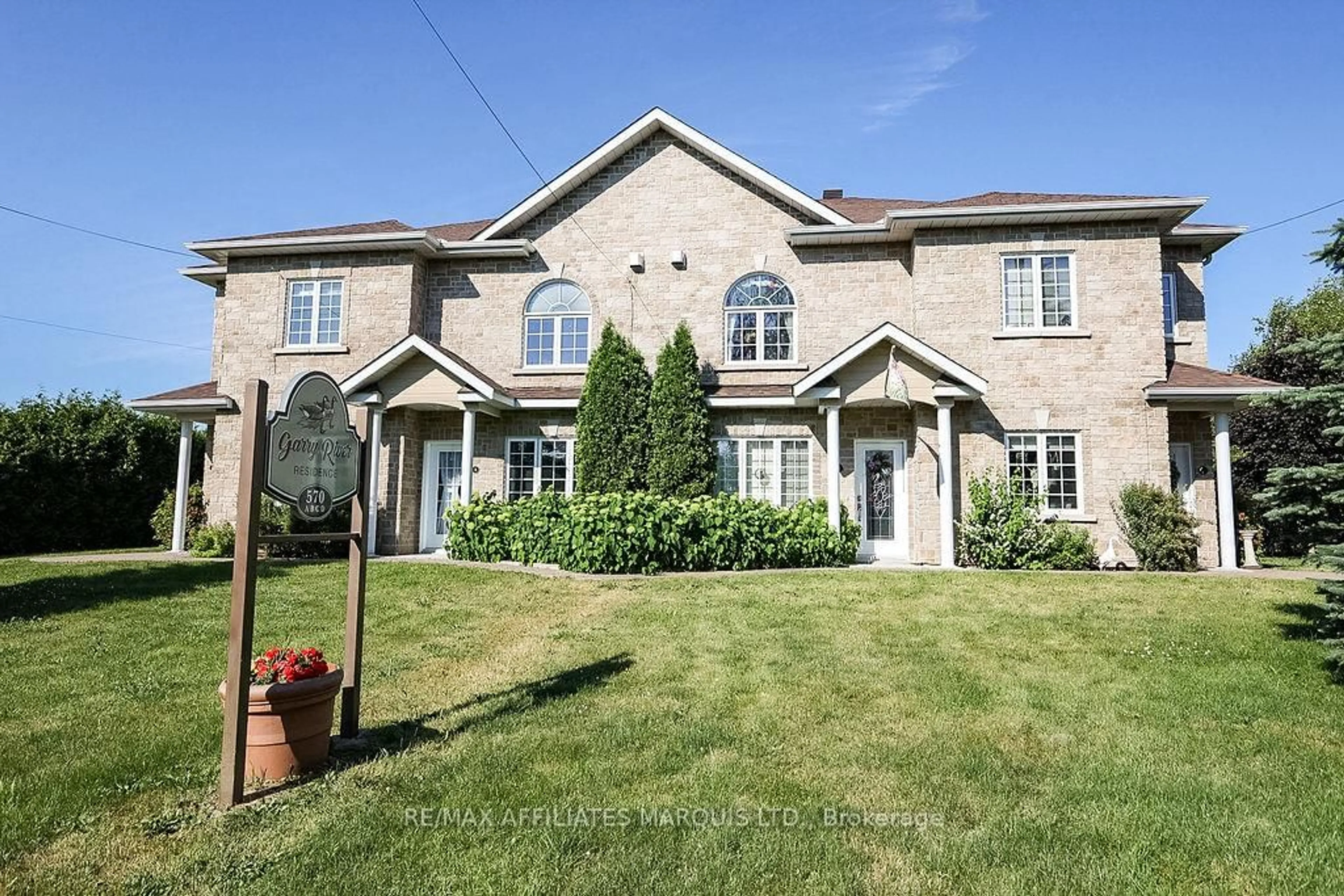Home with brick exterior material, street for 570 West Boundary Rd, North Glengarry Ontario K0C 1A0