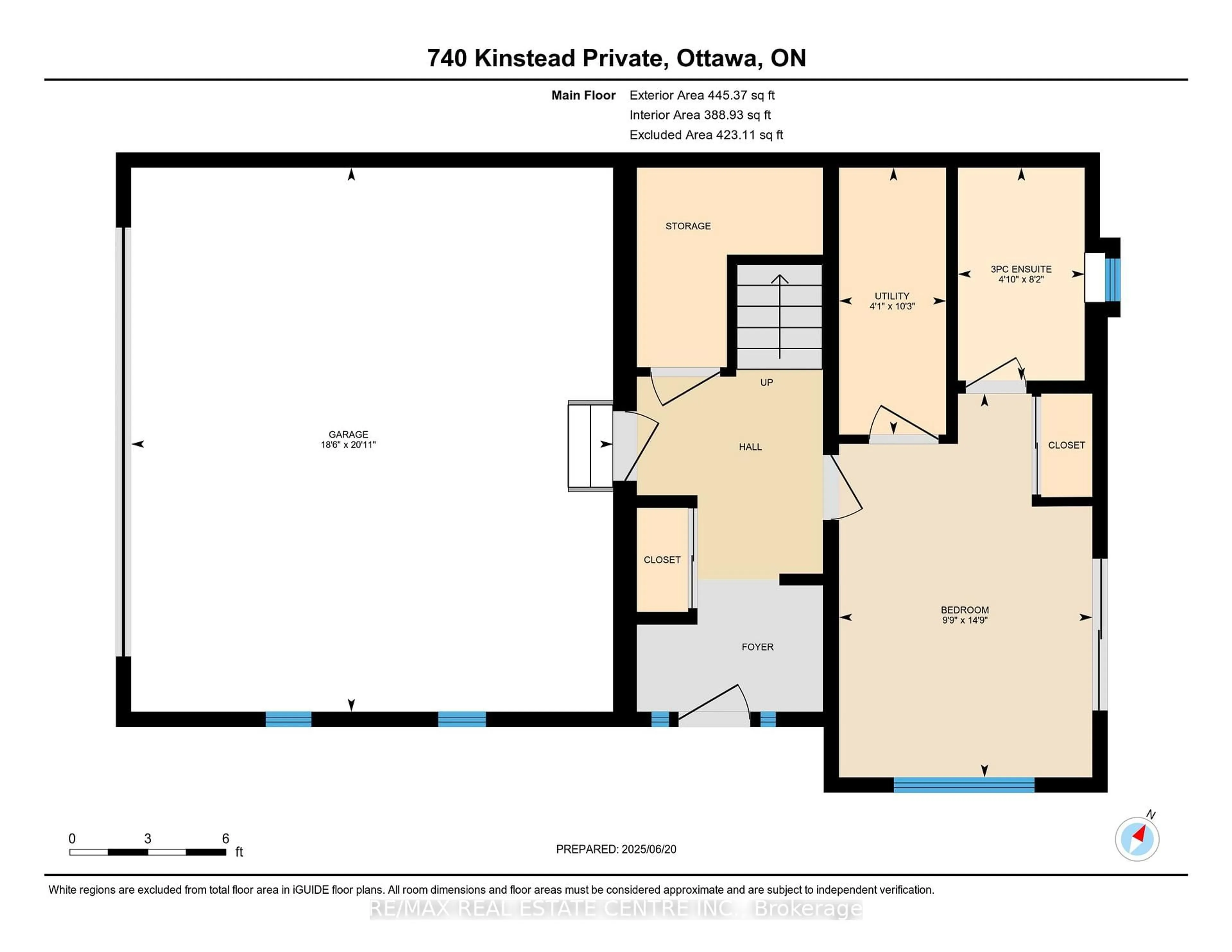 Floor plan for 740 Kinstead Pvt Private, Ottawa Ontario K2S 3B3