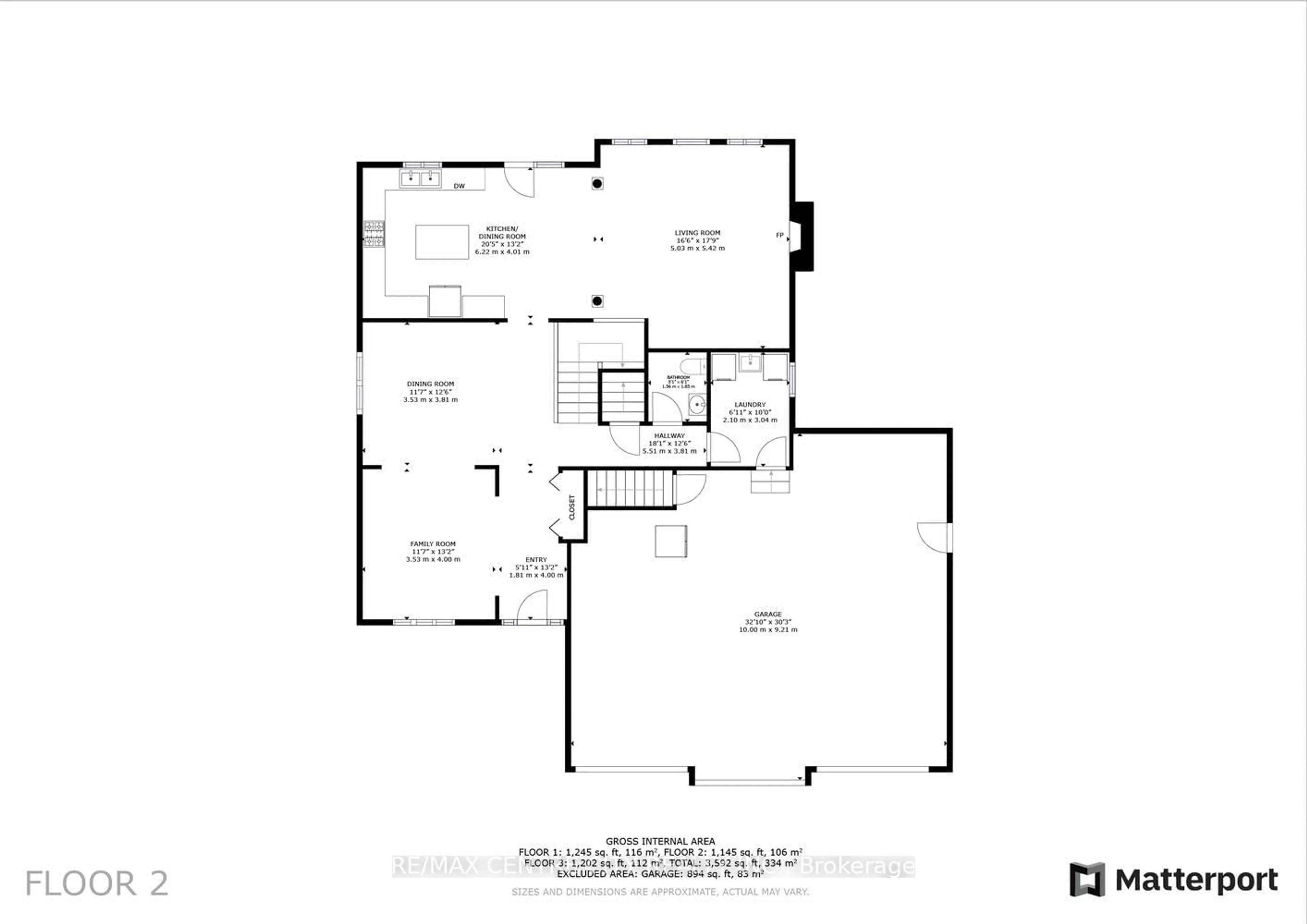 Floor plan for 2021 Mccracken Crt, London North Ontario N6G 5J2