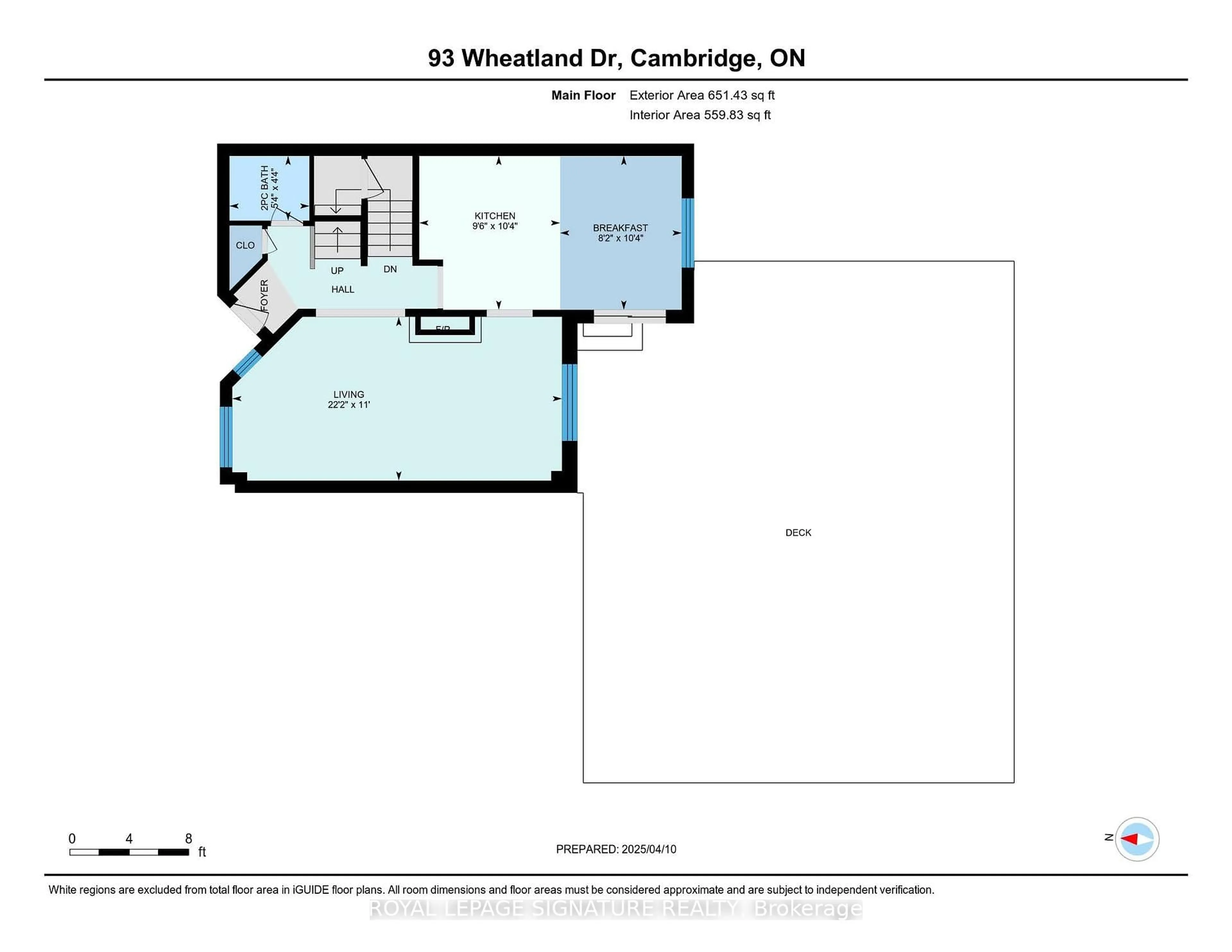Floor plan for 93 Wheatland Dr, Cambridge Ontario N1P 1C5