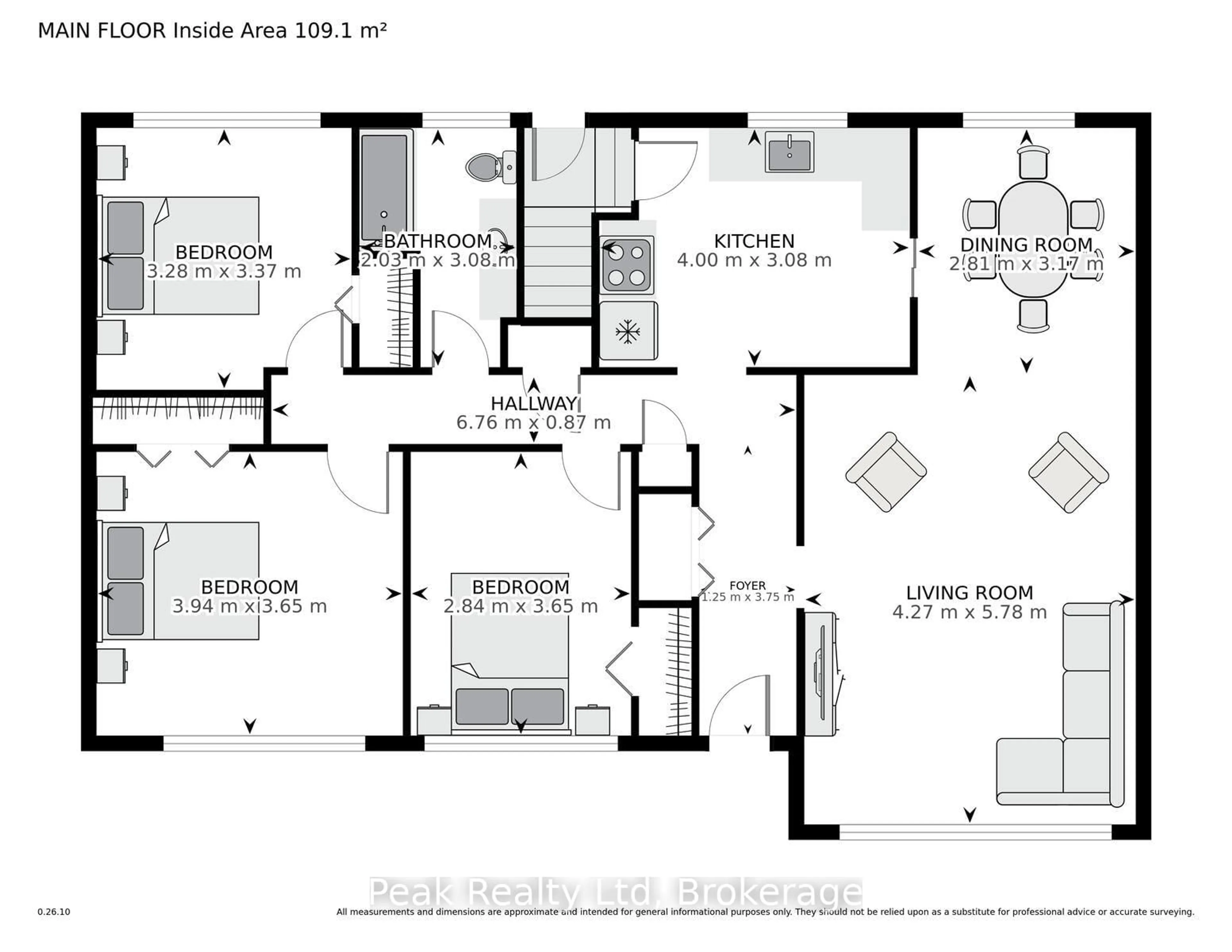 Floor plan for 670 Davidson Ave, North Perth Ontario N4W 3B1