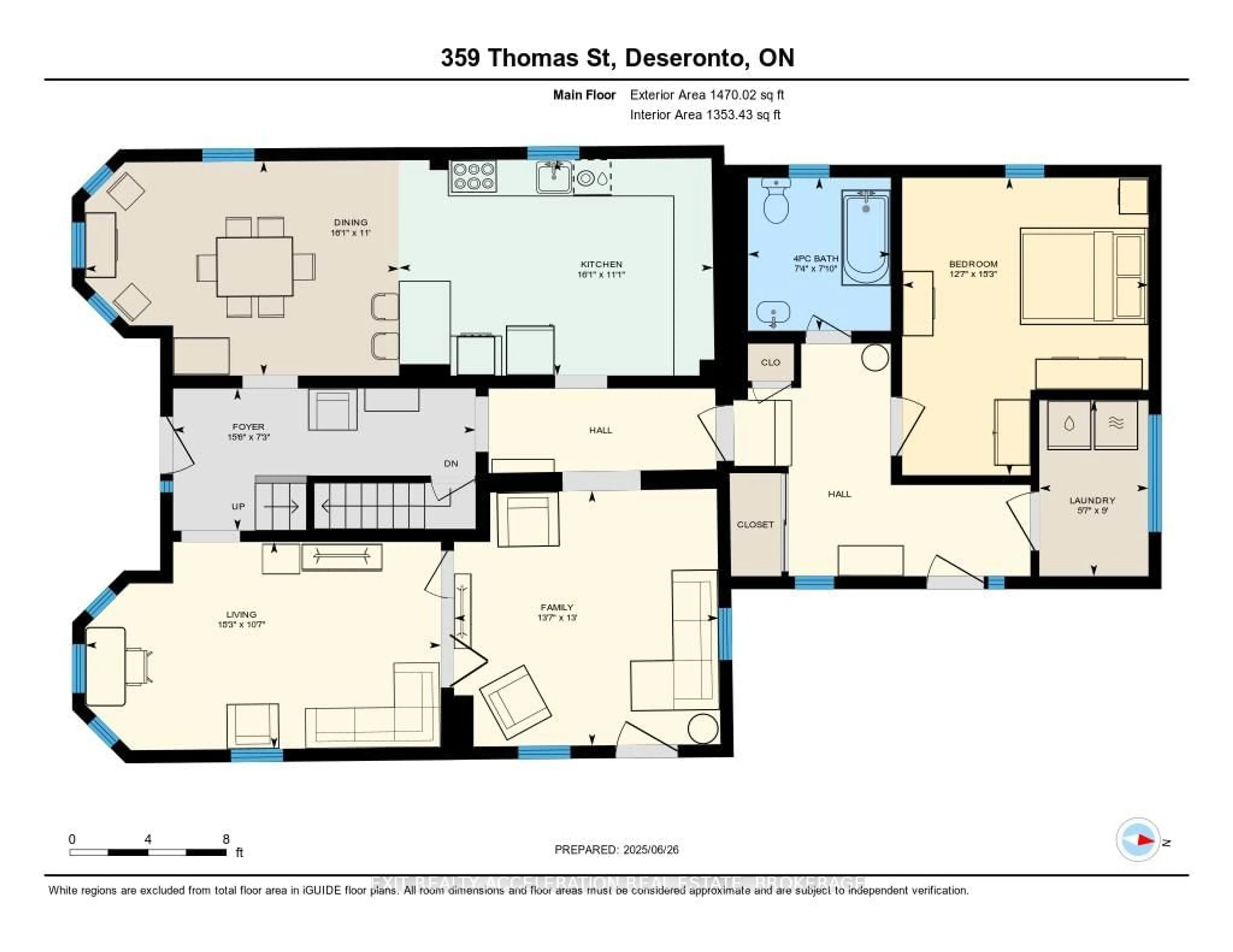 Floor plan for 359 Thomas St, Deseronto Ontario K0K 1X0