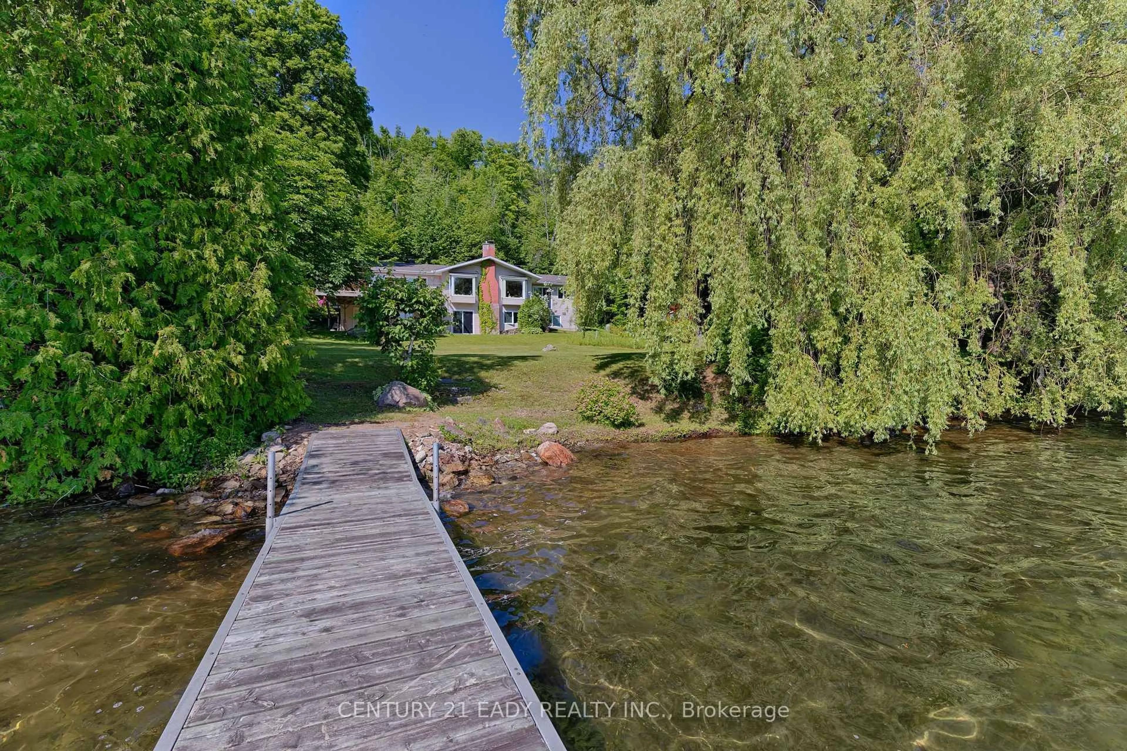 A pic from outside/outdoor area/front of a property/back of a property/a pic from drone, water/lake/river/ocean view for 187 Mulberry Lane, Eganville Ontario K0J 1T0