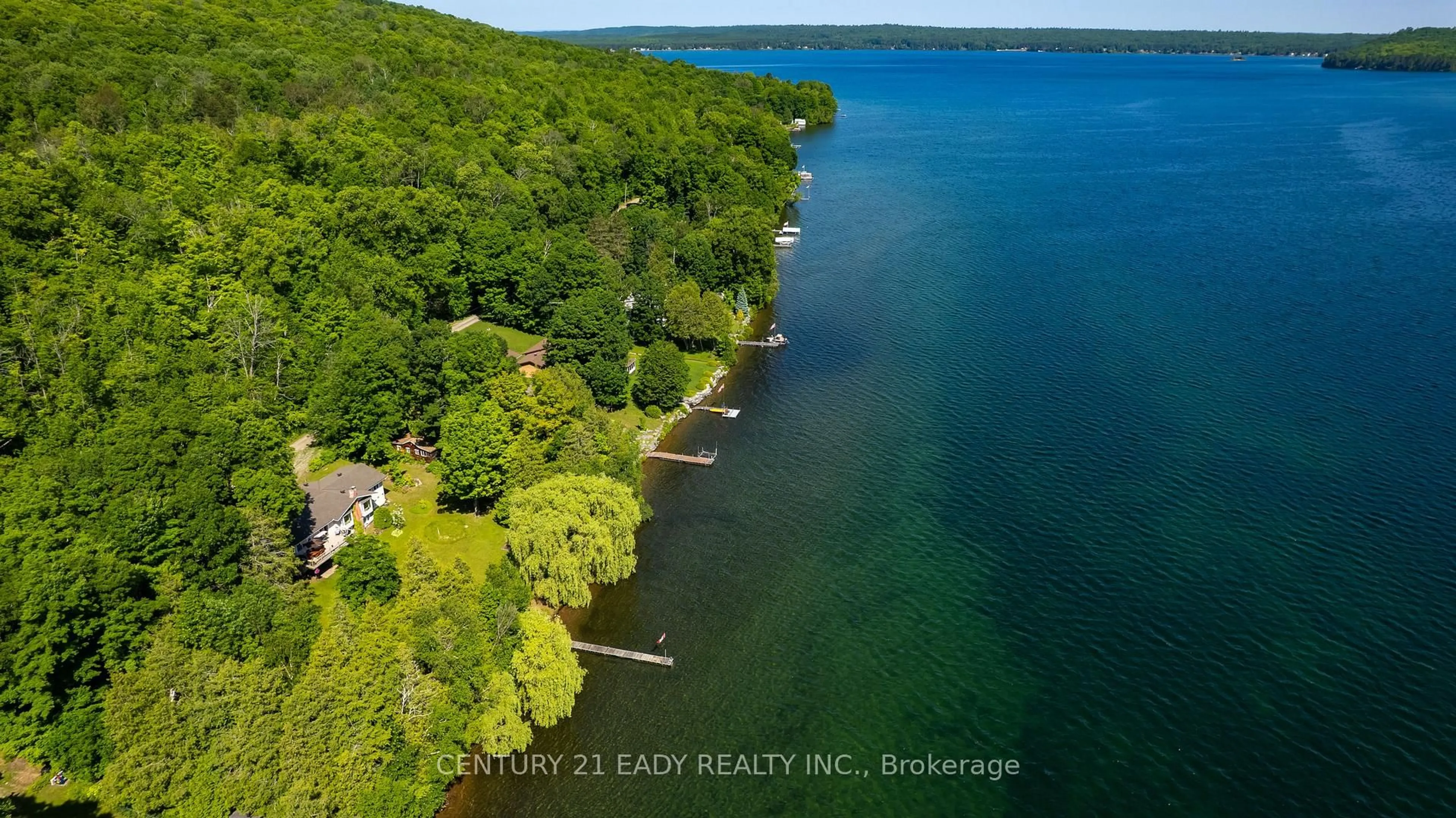 A pic from outside/outdoor area/front of a property/back of a property/a pic from drone, water/lake/river/ocean view for 187 Mulberry Lane, Eganville Ontario K0J 1T0