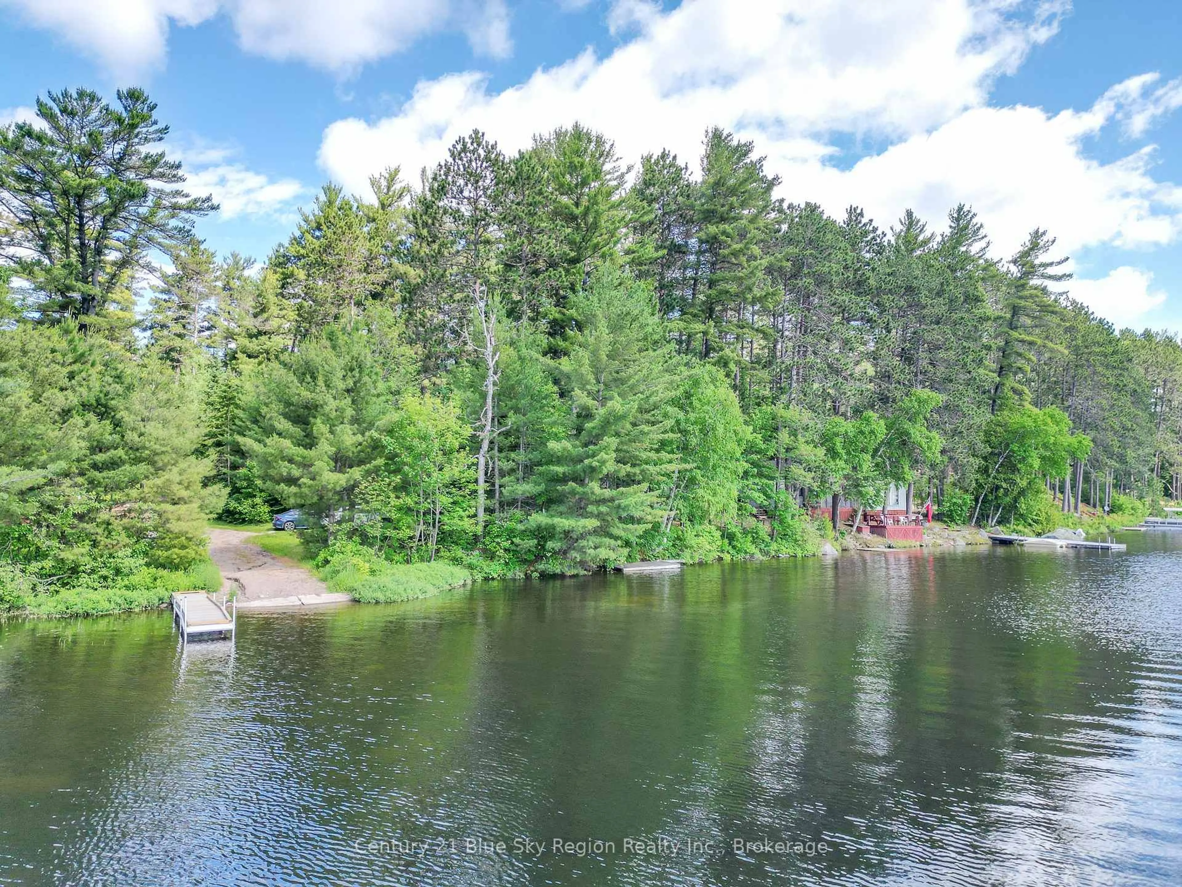A pic from outside/outdoor area/front of a property/back of a property/a pic from drone, water/lake/river/ocean view for 3138 Sturgeon Lake Rd, Papineau-Cameron Ontario P0H 1V0