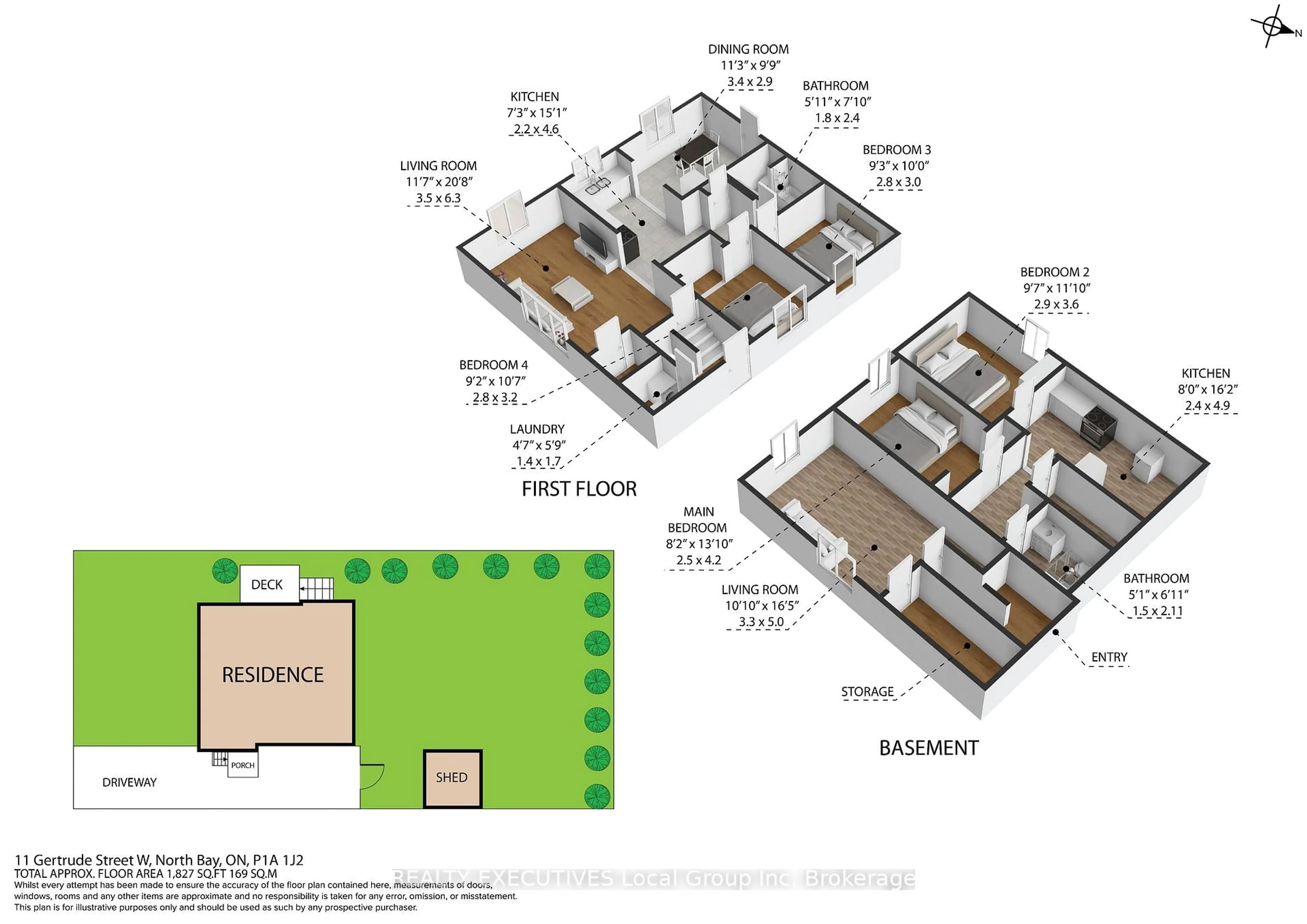 Floor plan for 11 Gertrude St, North Bay Ontario P1A 1J2