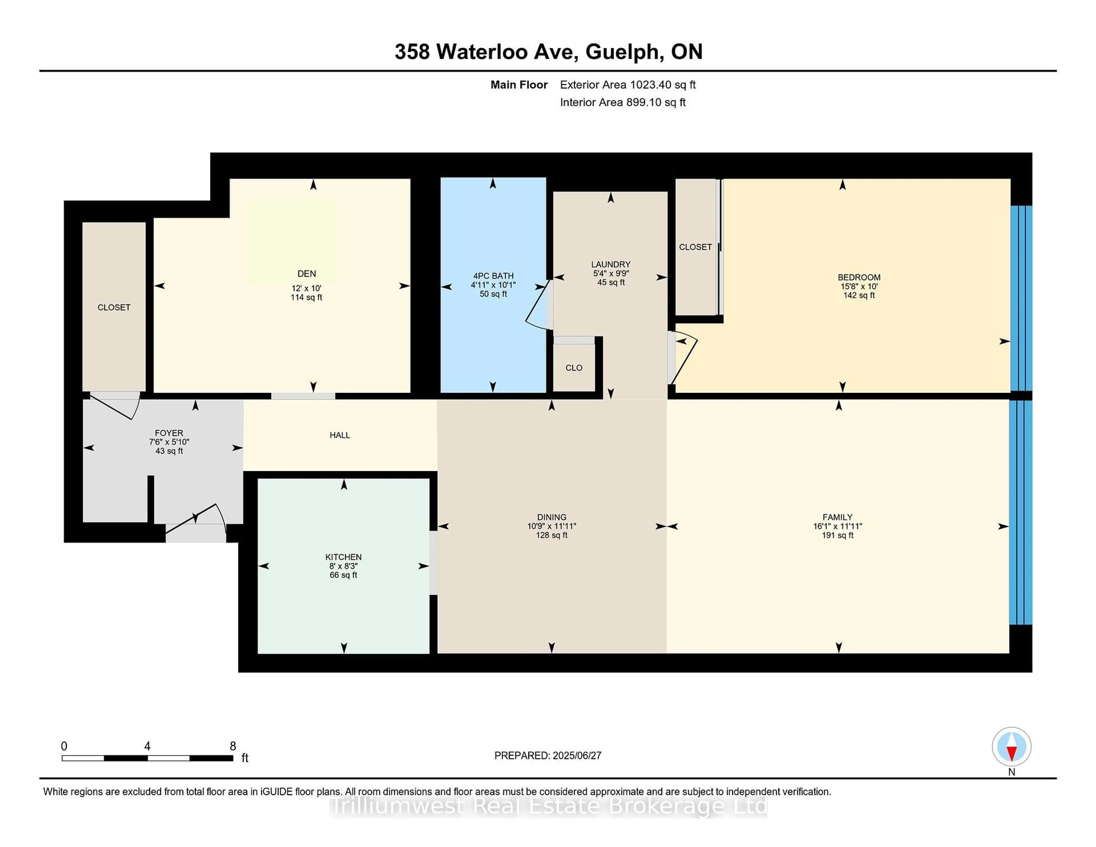 Floor plan for 358 Waterloo Ave #707, Guelph Ontario N1H 7Y3