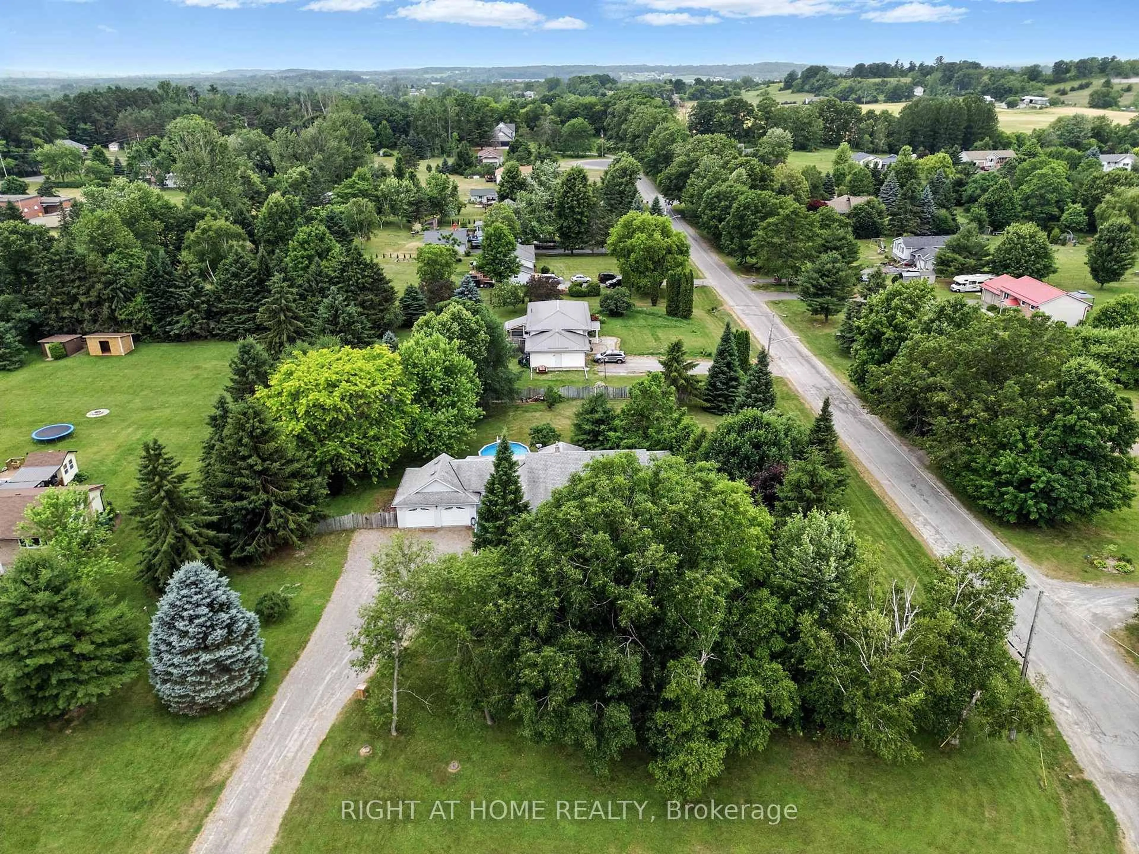A pic from outside/outdoor area/front of a property/back of a property/a pic from drone, street for 66 Zion Rd, Hastings Ontario K0K 2C0