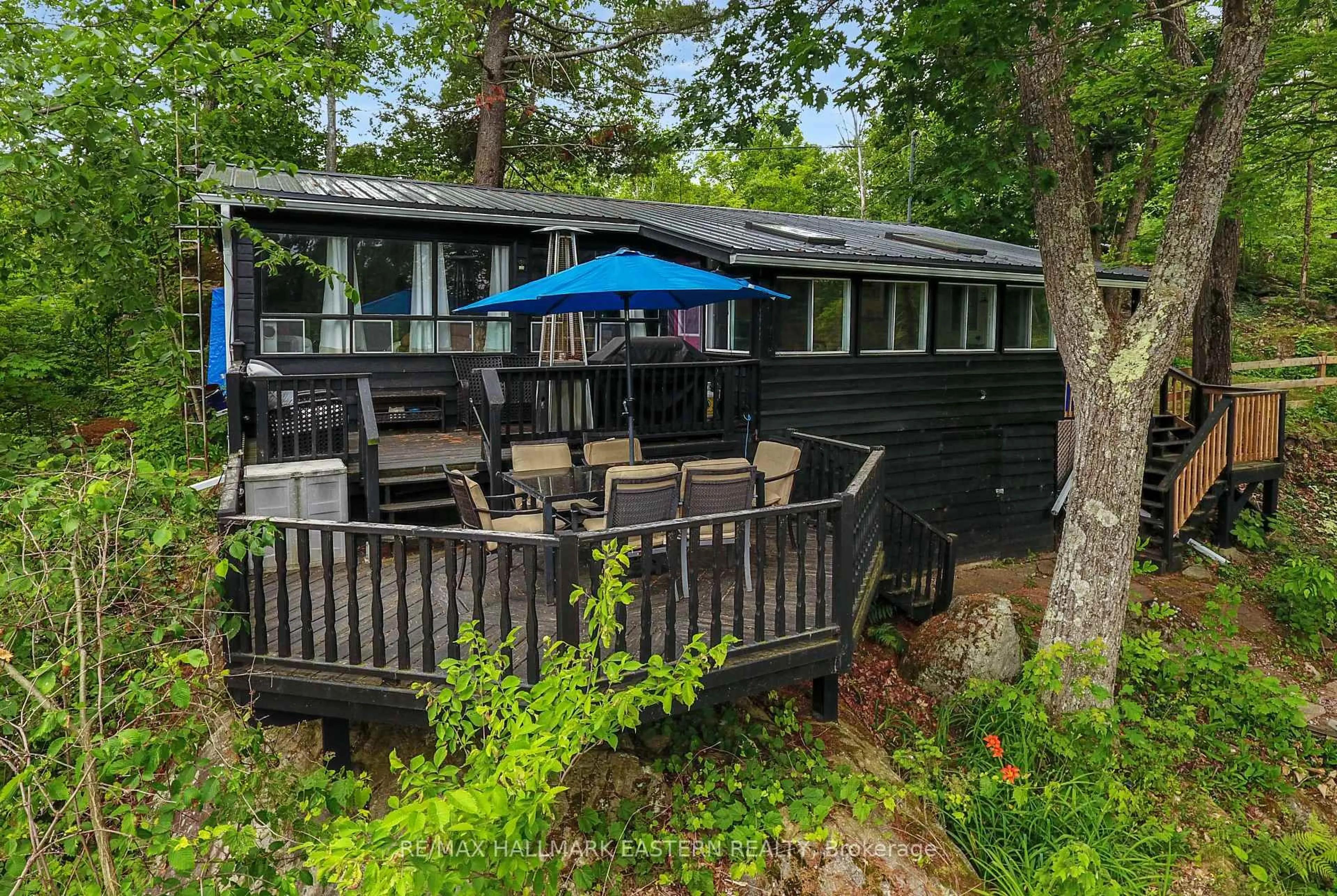 Patio, water/lake/river/ocean view for 2335 Lakeside Rd, Douro-Dummer Ontario K0L 2H0