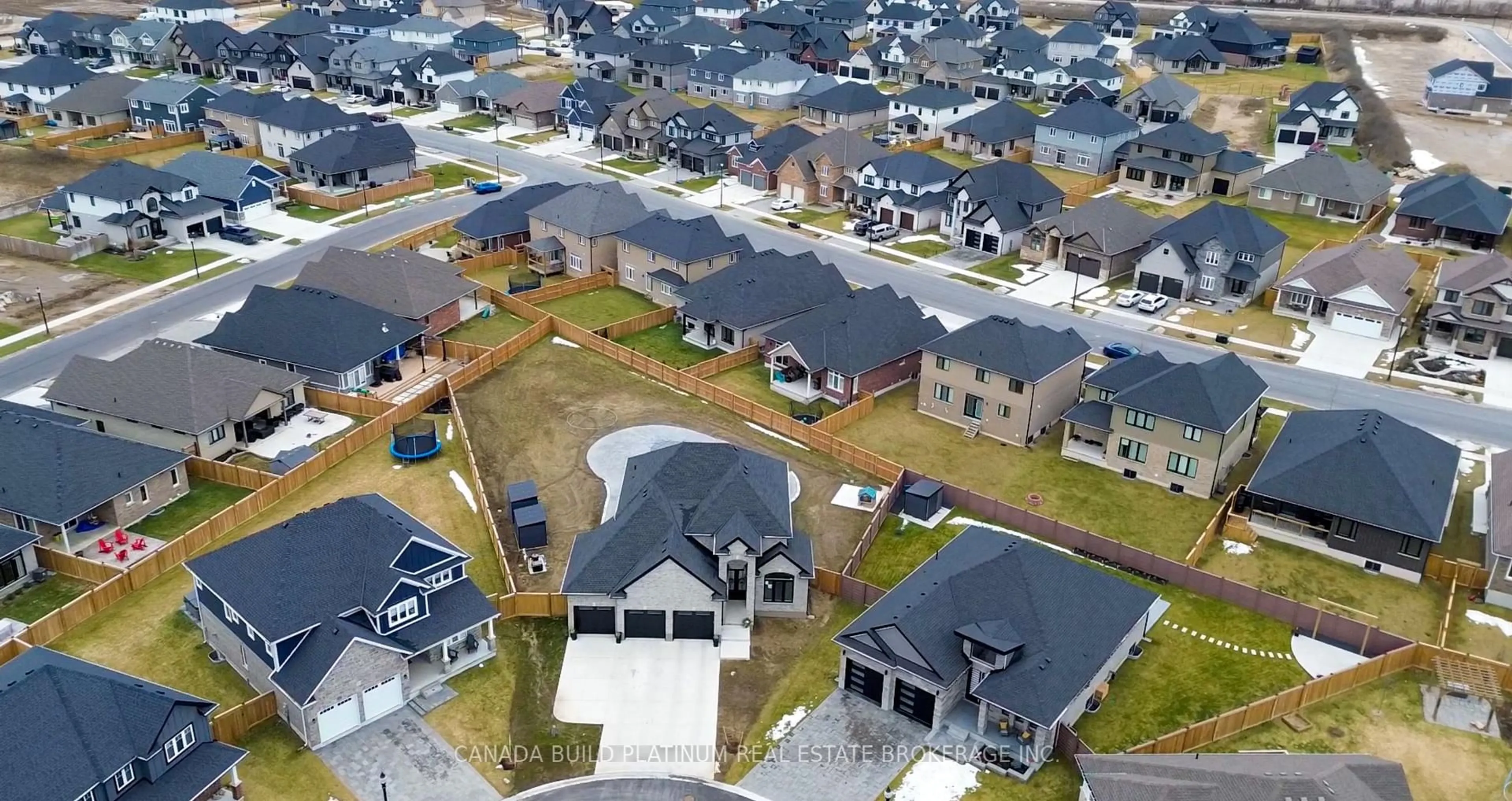 A pic from outside/outdoor area/front of a property/back of a property/a pic from drone, street for 188 Boardwalk Way, Thames Centre Ontario N0L 1G5