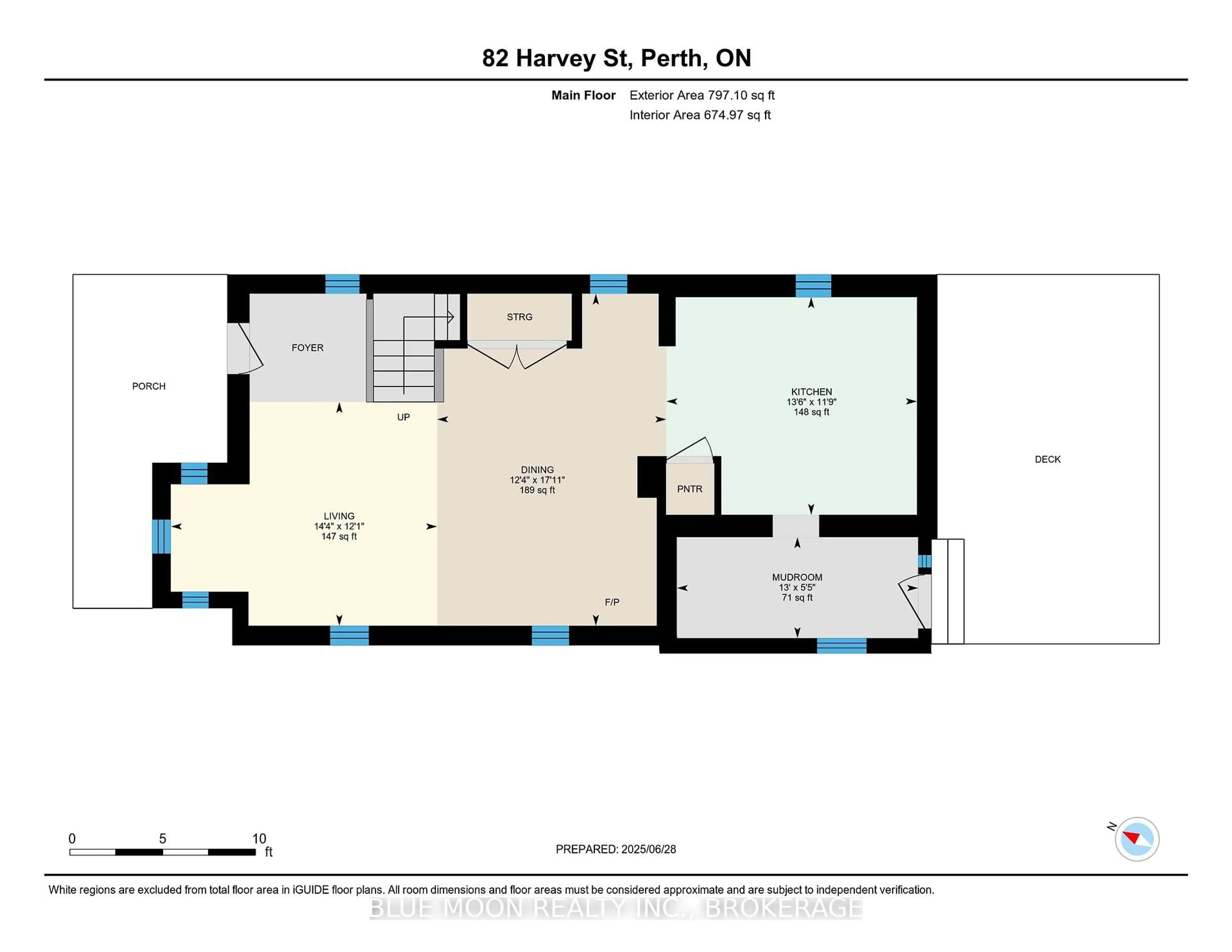 Floor plan for 82 Harvey St, Perth Ontario K7H 1X2