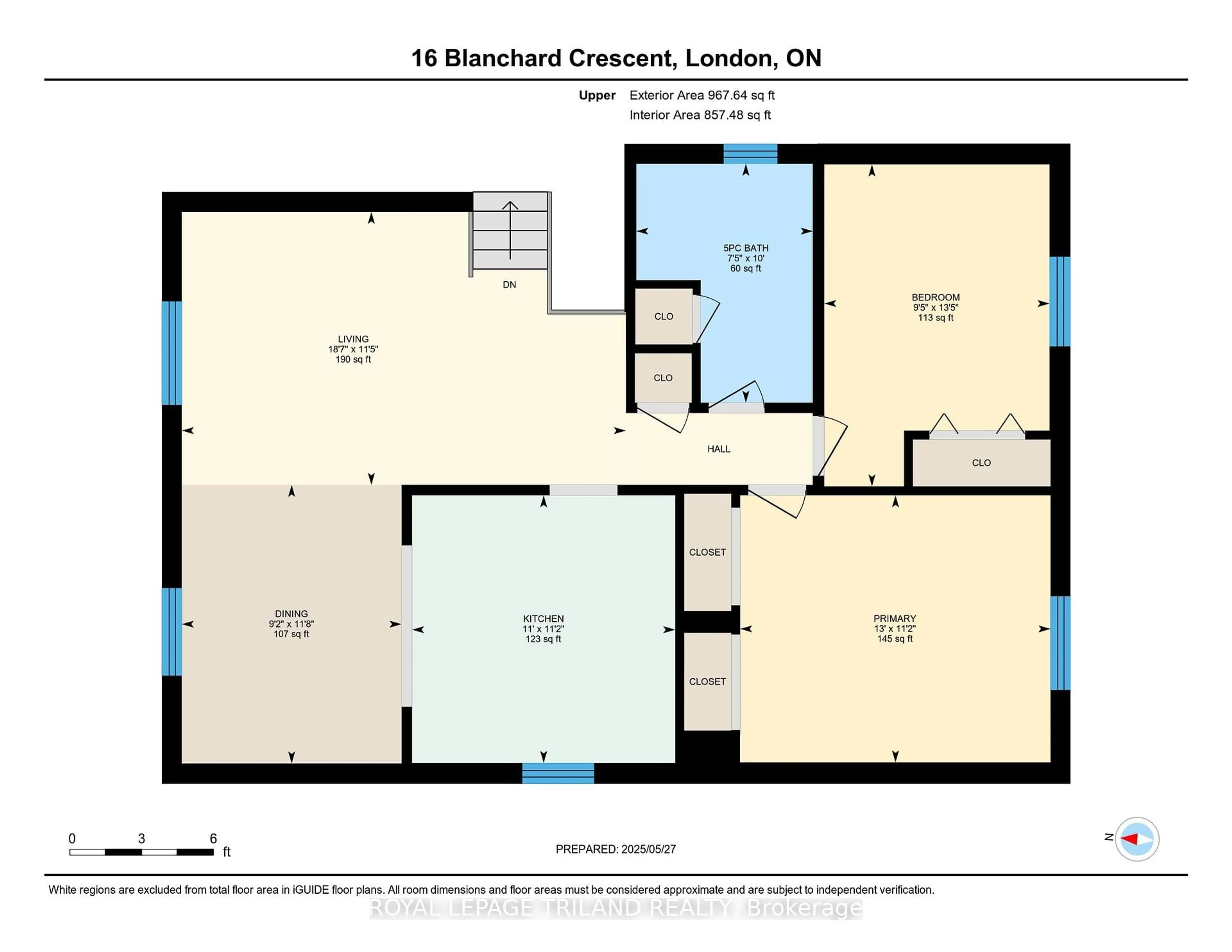 Floor plan for 16 Blanchard Cres, London North Ontario N6G 4E2