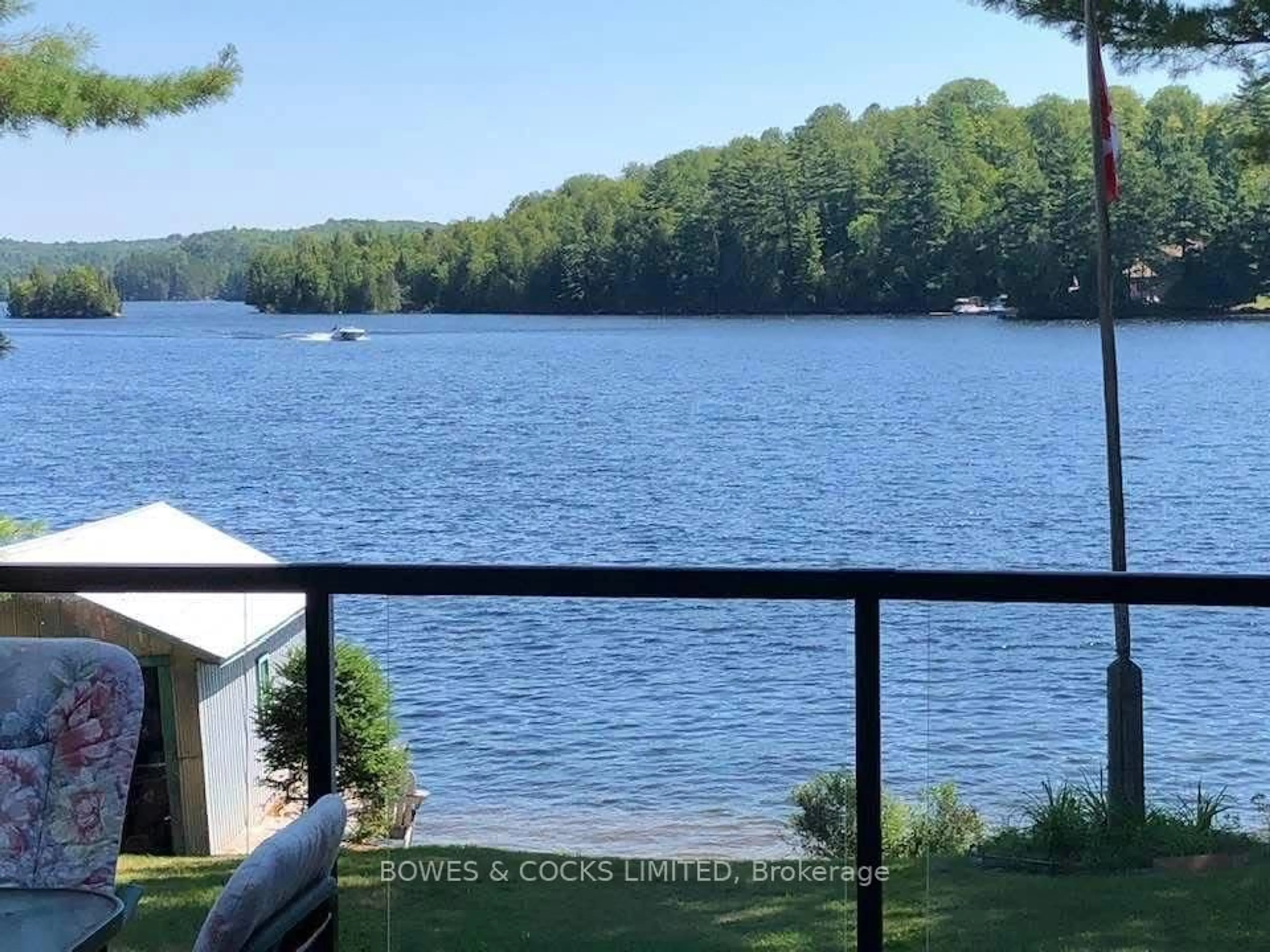 Patio, water/lake/river/ocean view for 63B O-At-Ka Rd, Bancroft Ontario K0L 1C0