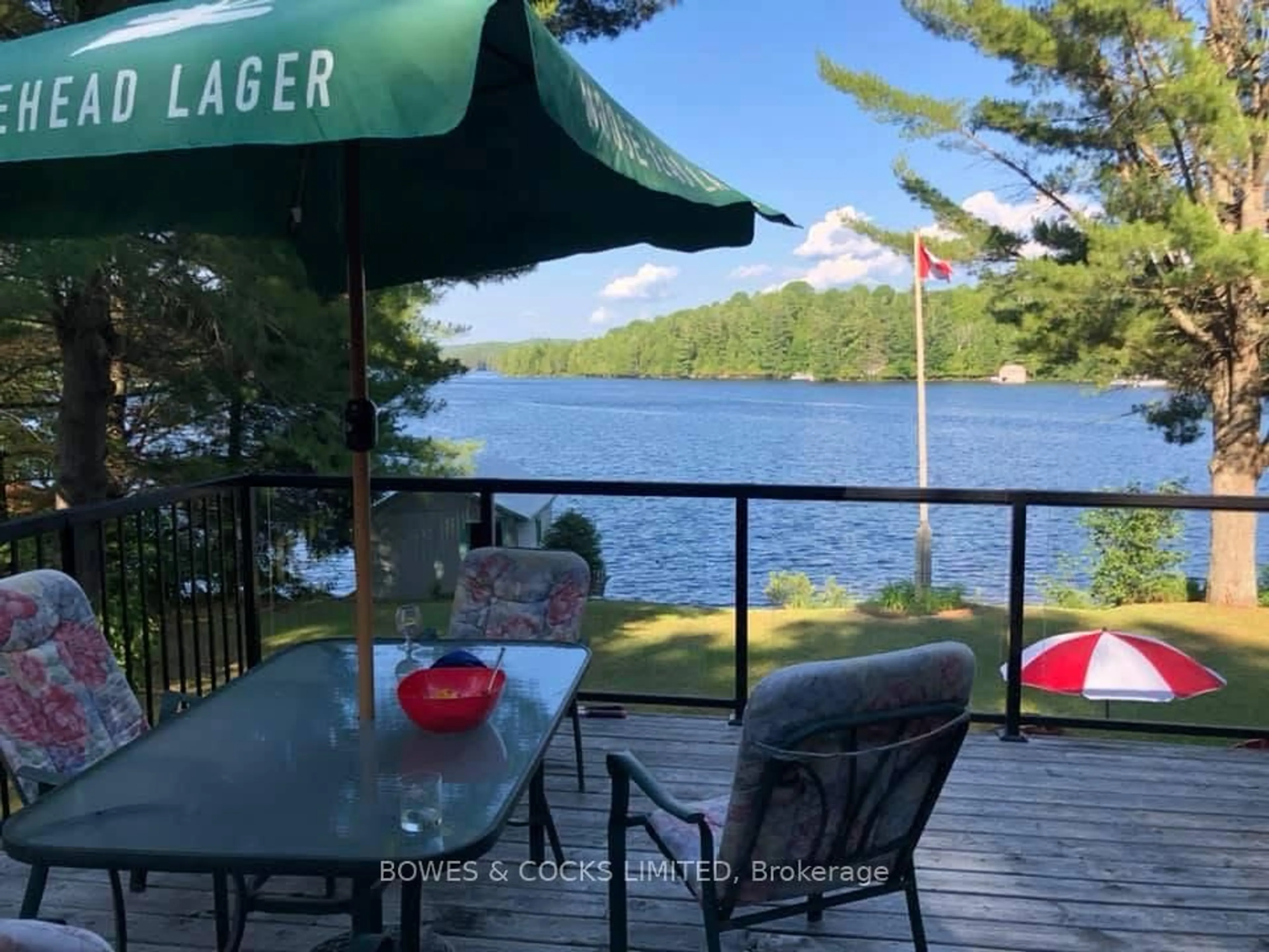 Patio, water/lake/river/ocean view for 63B O-At-Ka Rd, Bancroft Ontario K0L 1C0