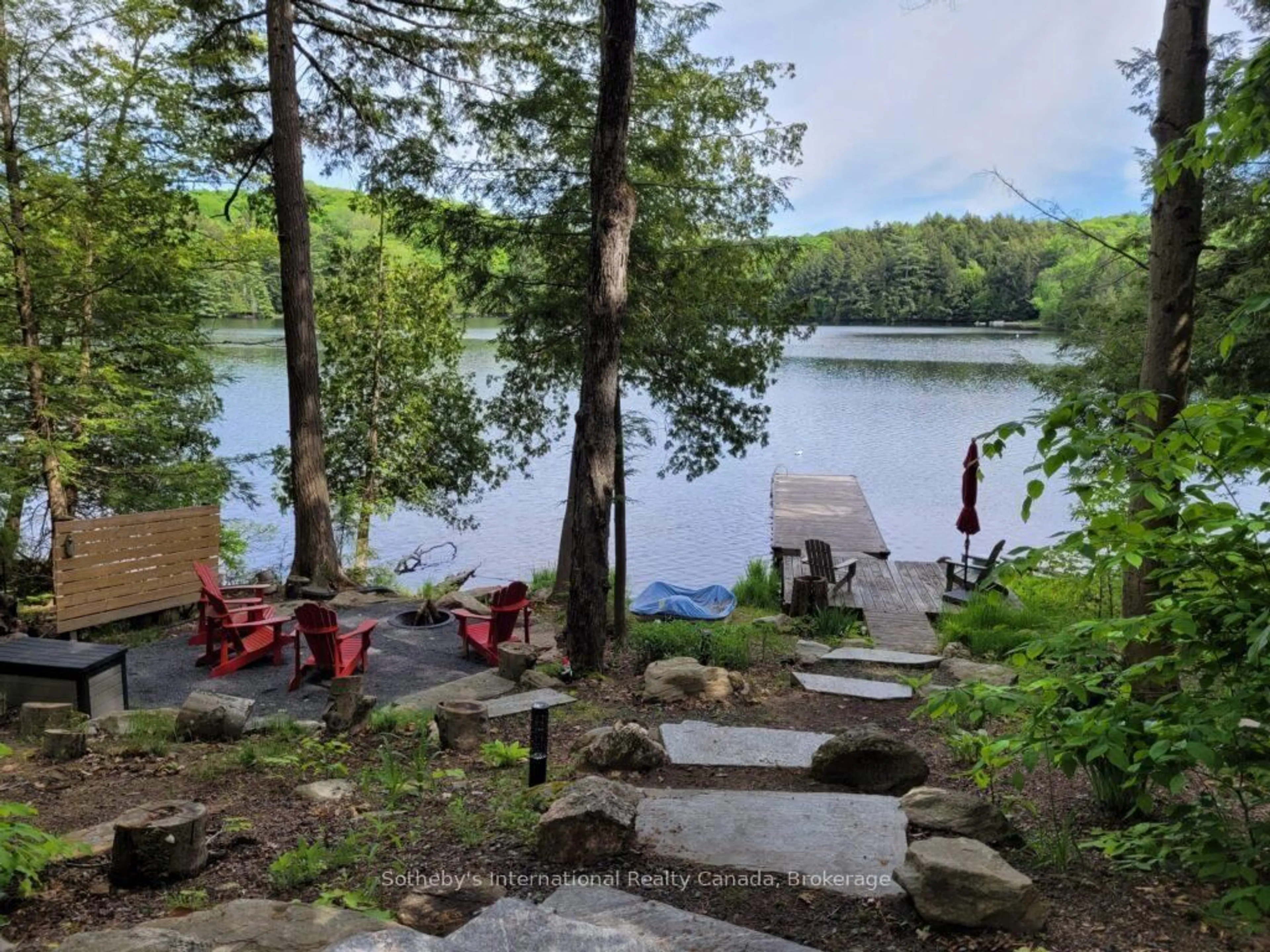 Patio, water/lake/river/ocean view for 1048 Longline Lake Rd, Lake of Bays Ontario P0B 1A0