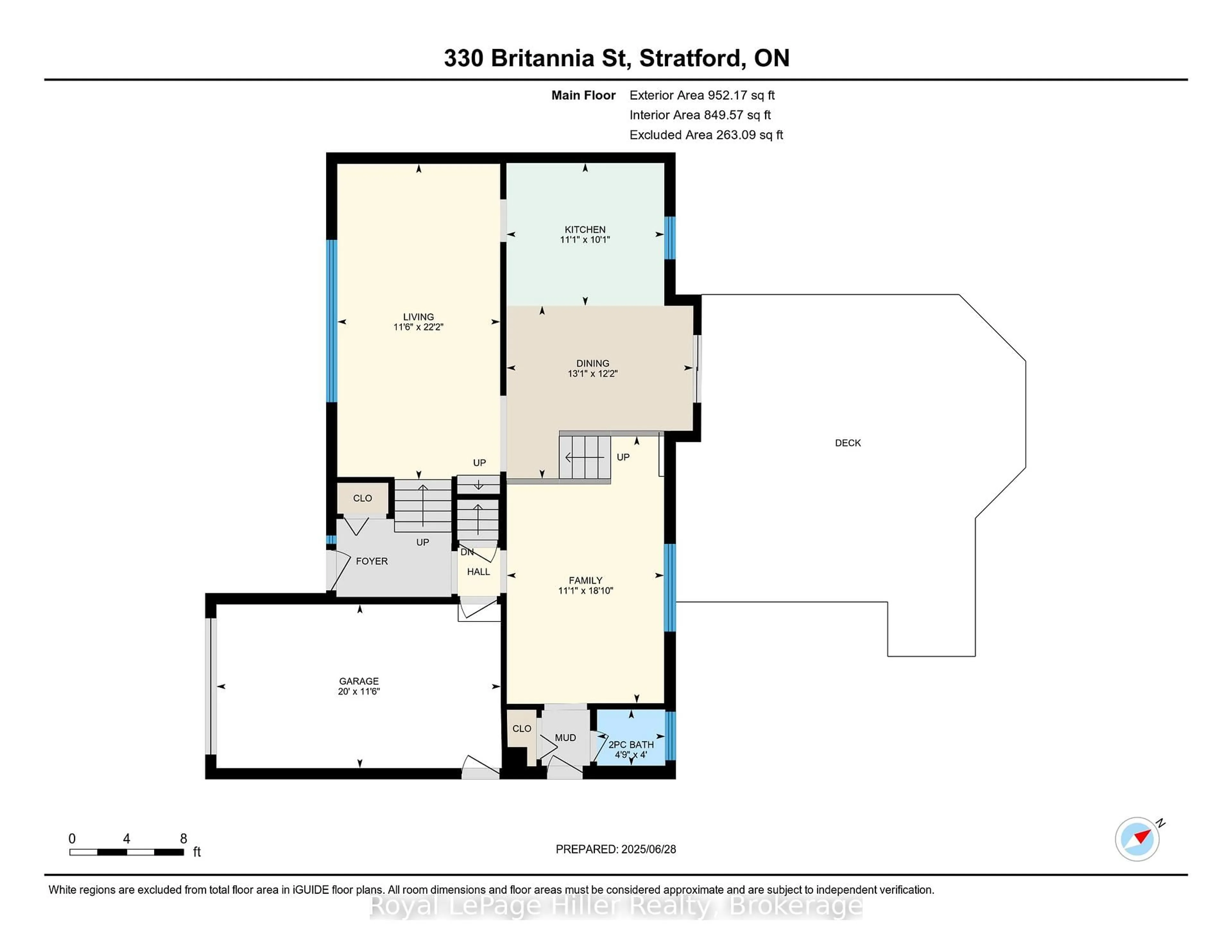 Floor plan for 330 Britannia St, Stratford Ontario N5A 5Z8