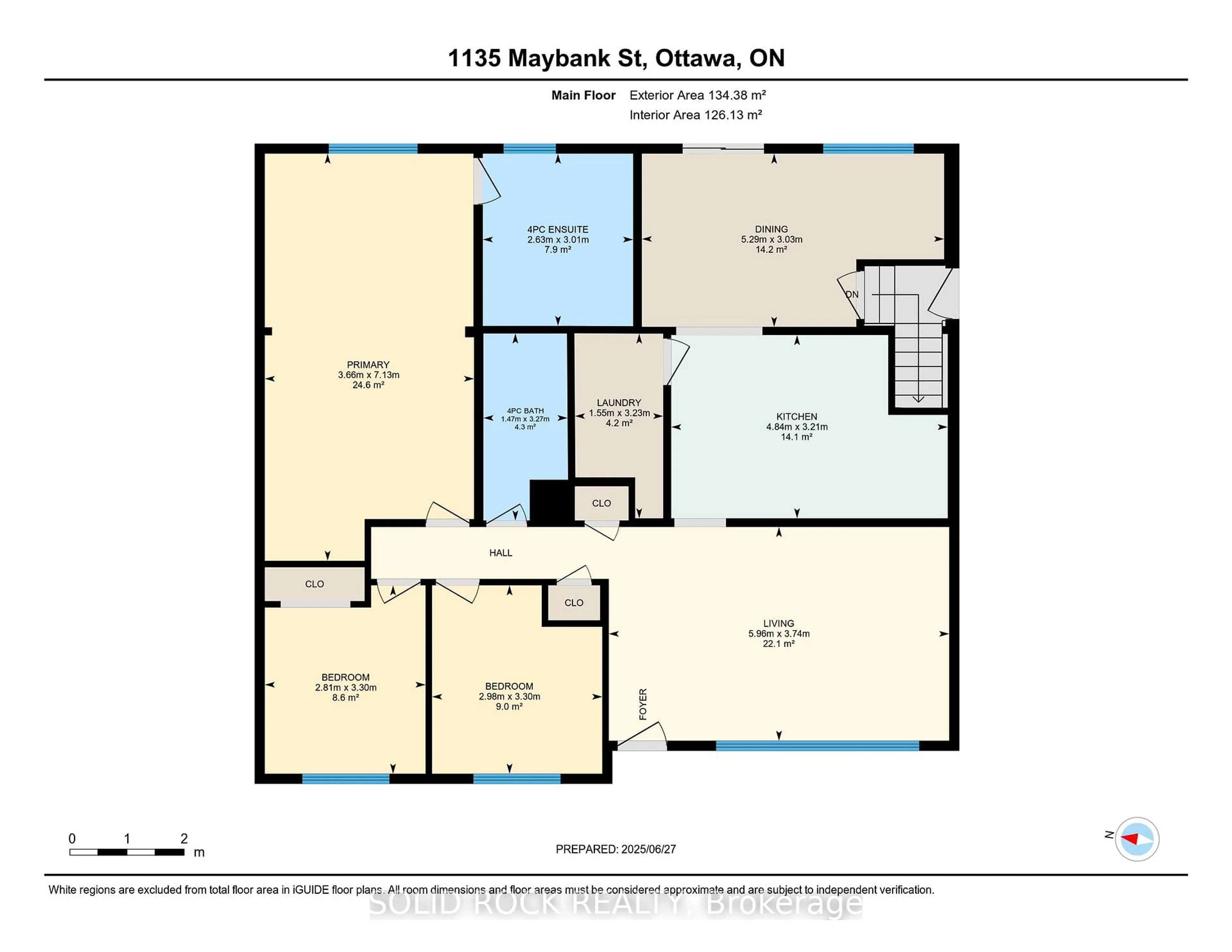 Floor plan for 1135 Maybank St, Ottawa Ontario K2C 2W7