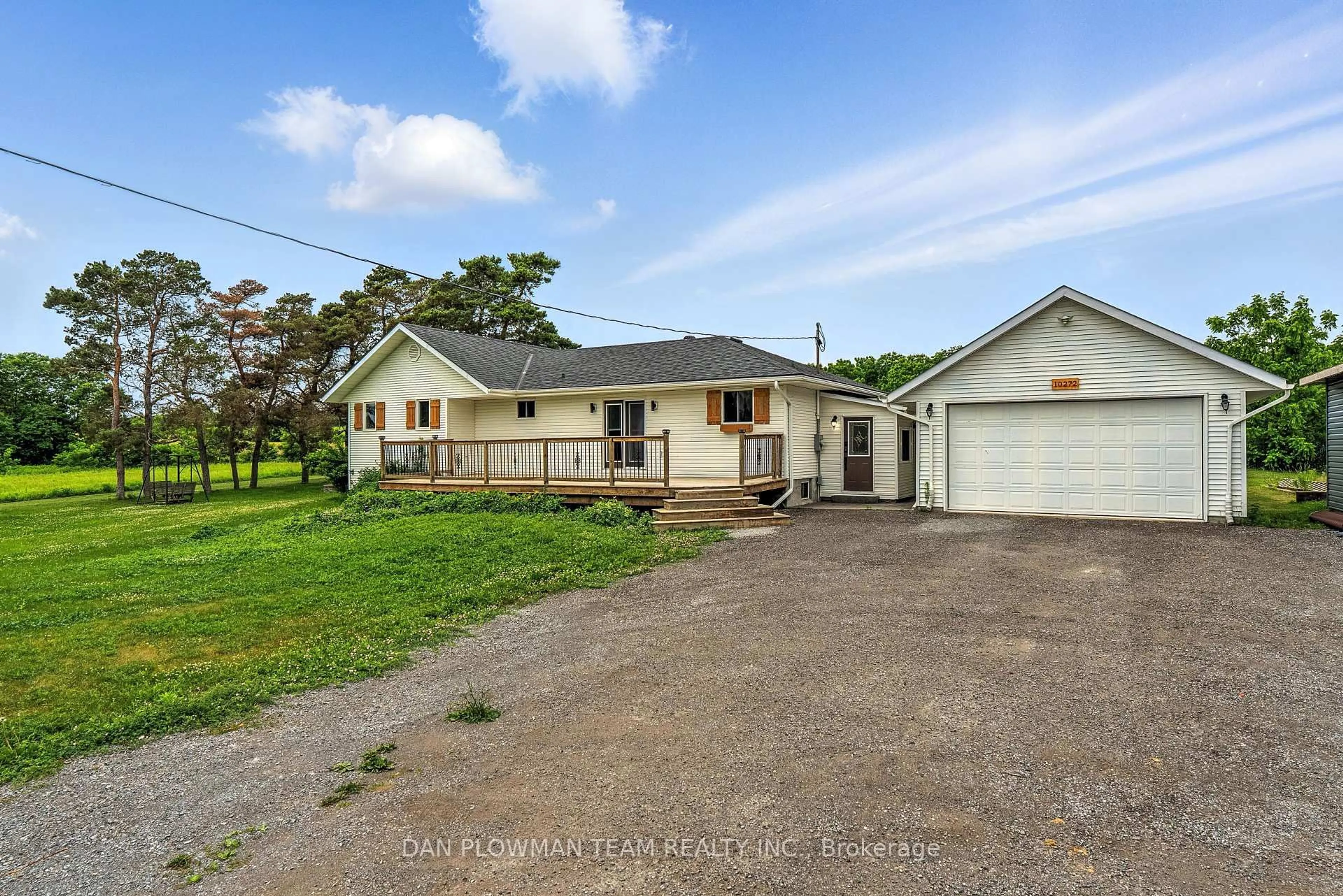 A pic from outside/outdoor area/front of a property/back of a property/a pic from drone, street for 10272 County Rd 2 Rd, Alnwick/Haldimand Ontario K9A 4J8