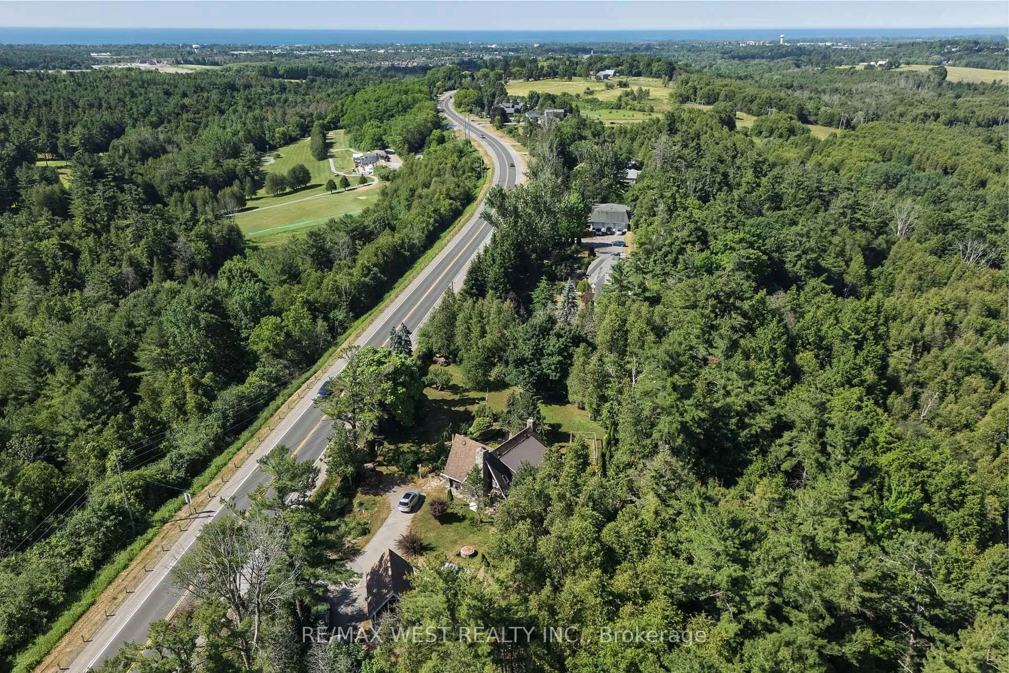 A pic from outside/outdoor area/front of a property/back of a property/a pic from drone, forest/trees view for 4504 County Rd #45, Cobourg Ontario K9A 4J9