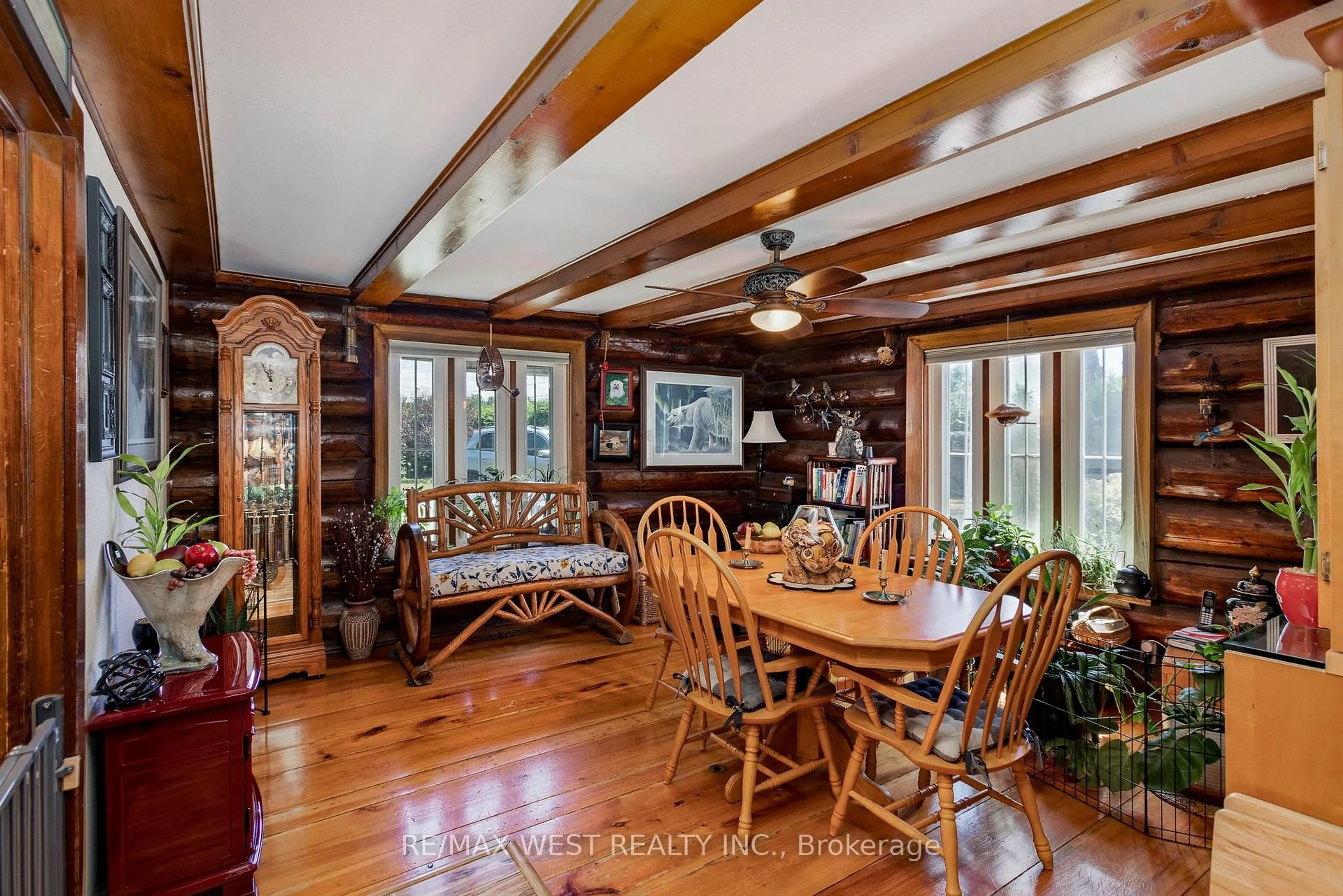 Dining room, wood/laminate floor for 4504 County Rd #45, Cobourg Ontario K9A 4J9