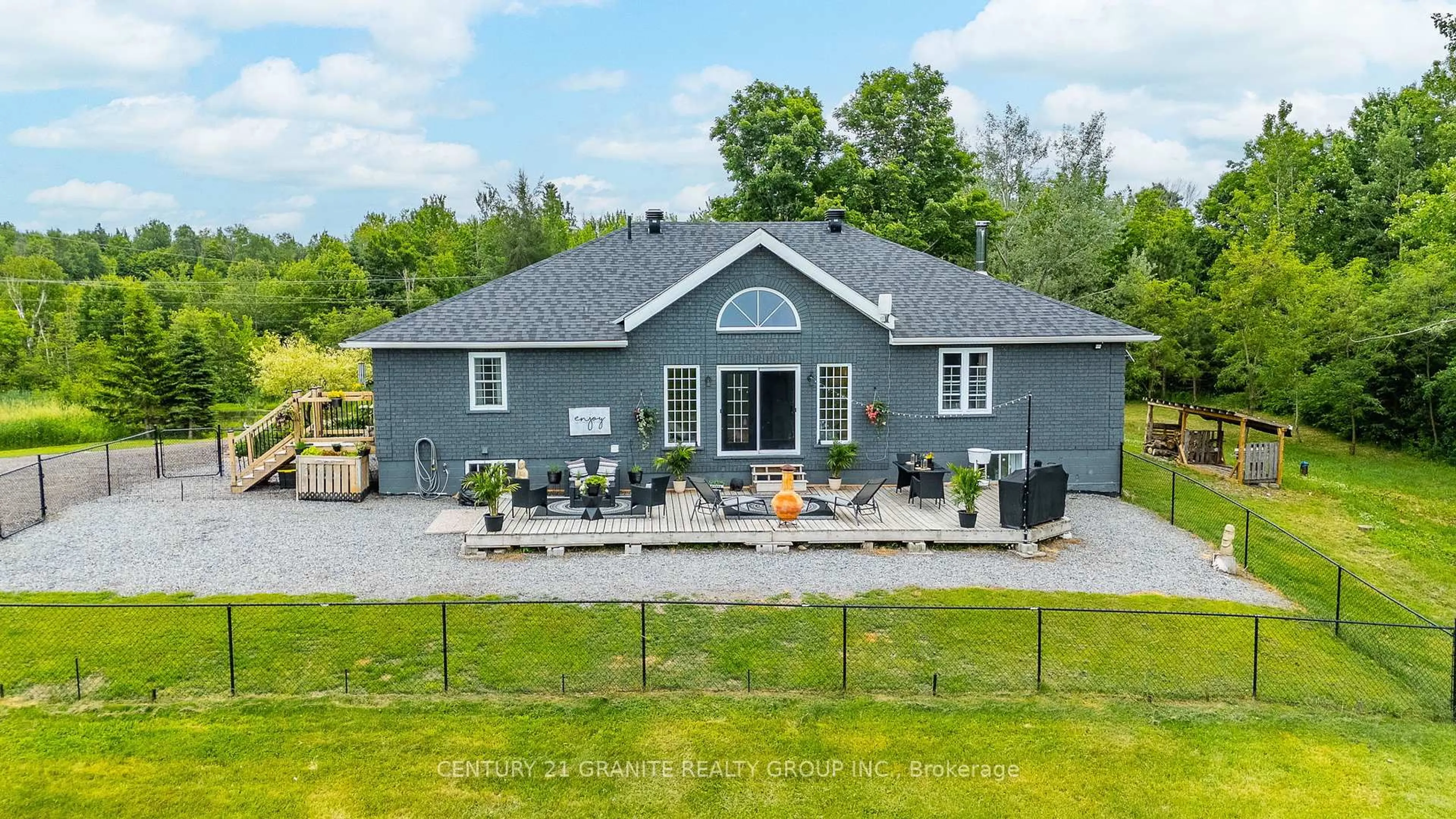 A pic from outside/outdoor area/front of a property/back of a property/a pic from drone, building for 1145 Hybla Rd, Bancroft Ontario K0L 1C0