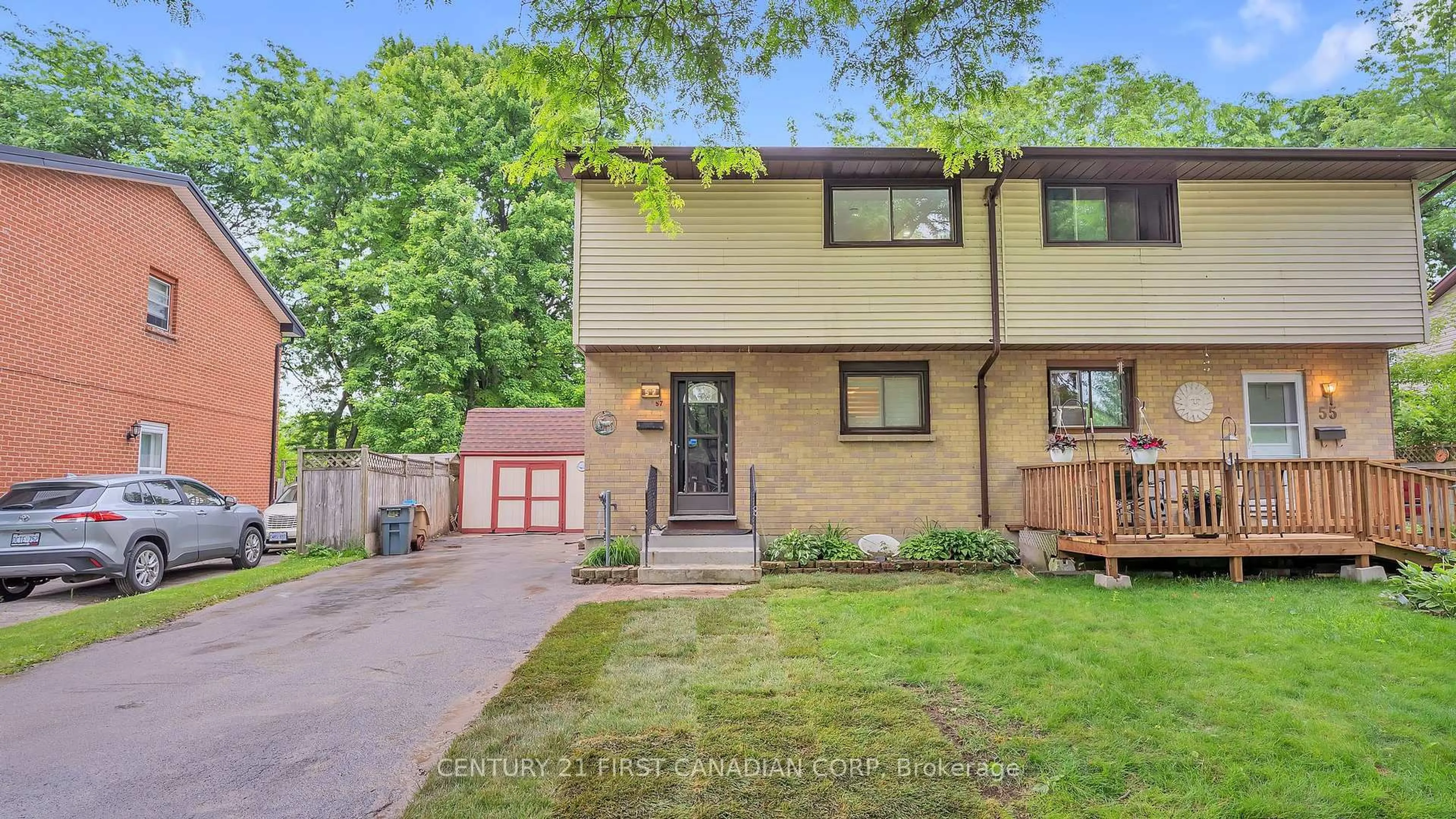 Home with brick exterior material, street for 57 Mohegan Cres, London East Ontario N5V 2X7