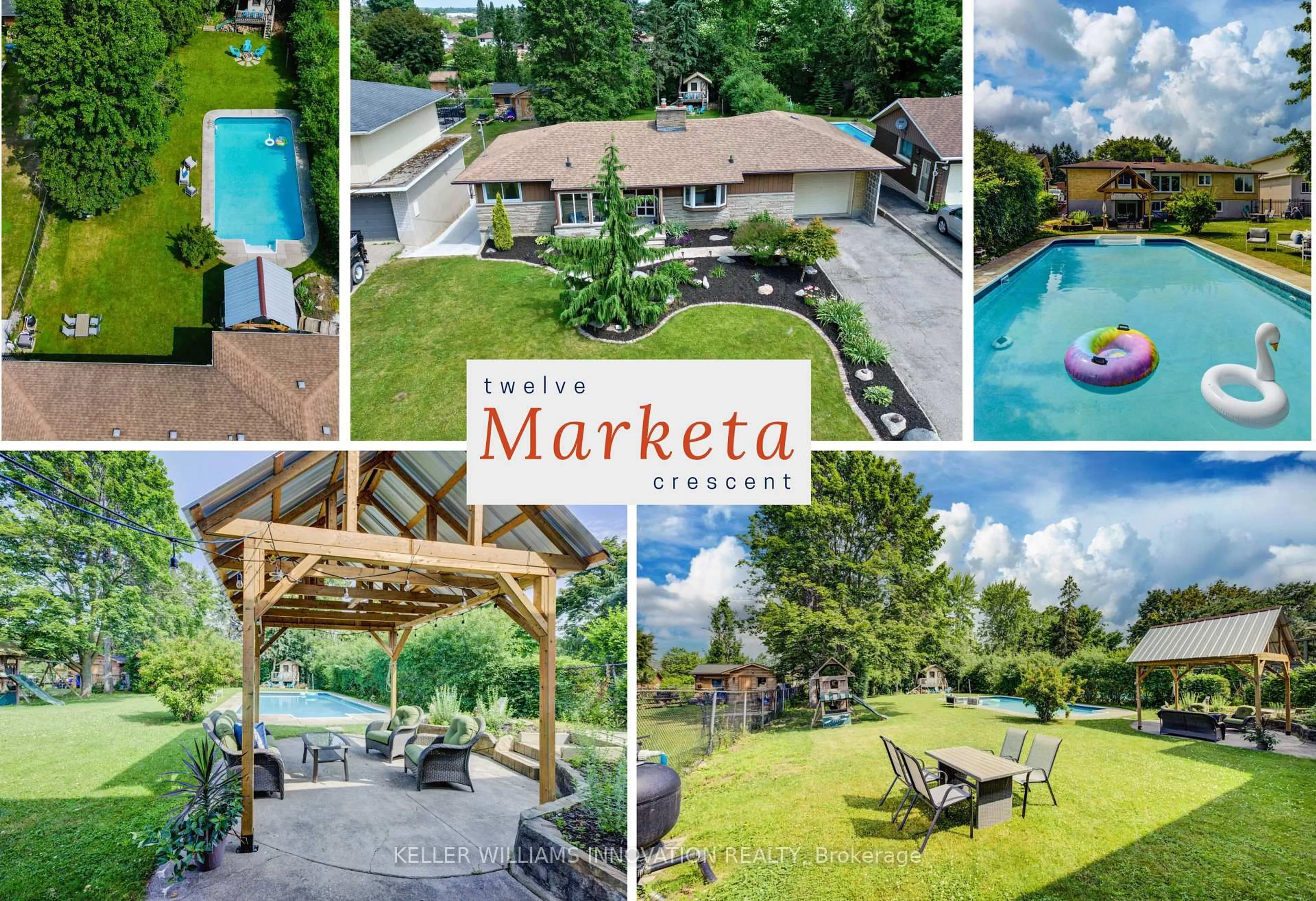 A pic from outside/outdoor area/front of a property/back of a property/a pic from drone, water/lake/river/ocean view for 12 Marketa Cres, Kitchener Ontario N2B 3B6