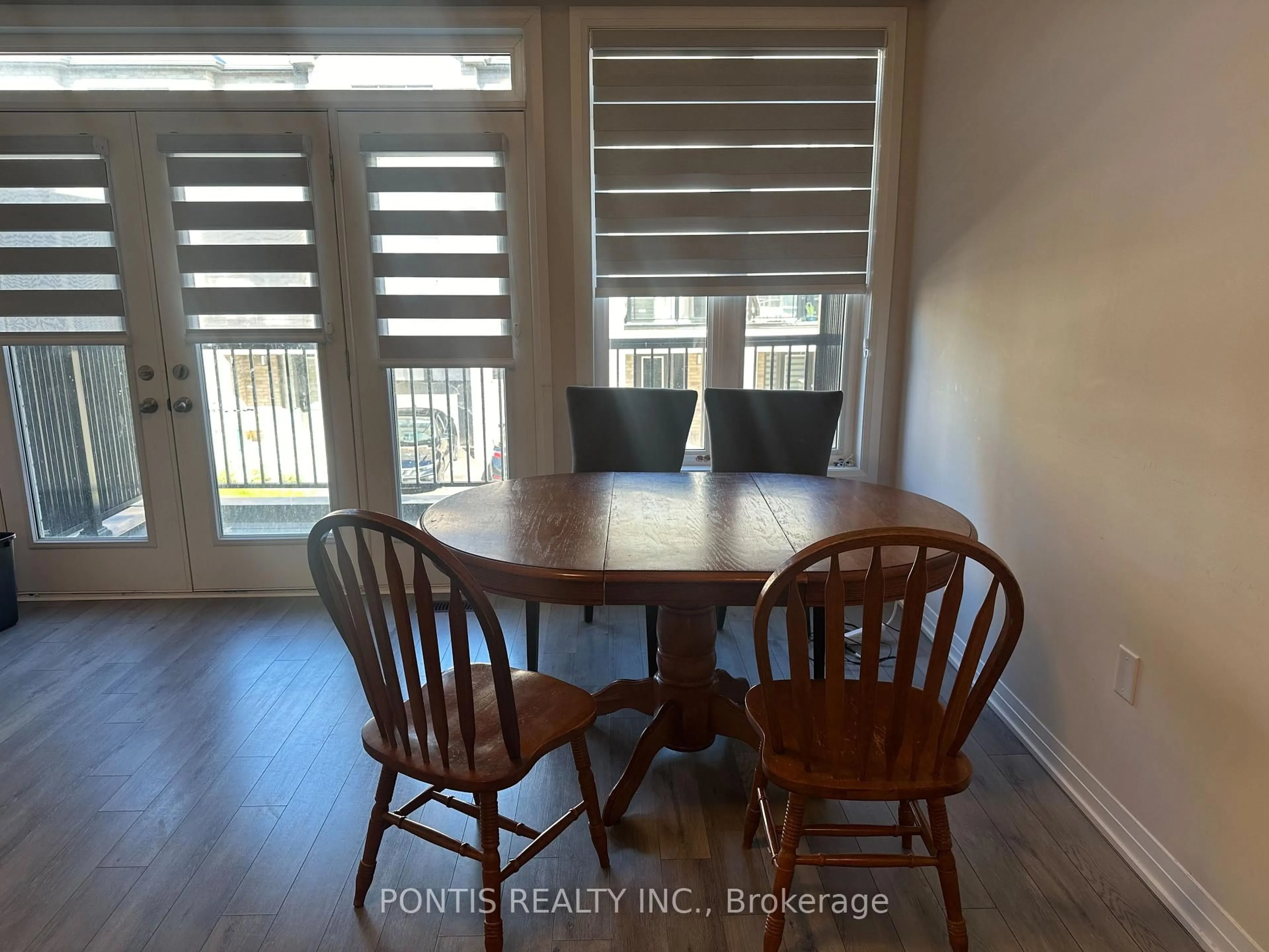 Dining room, wood/laminate floor for 585 Colborne St #304, Brantford Ontario N3S 3M7