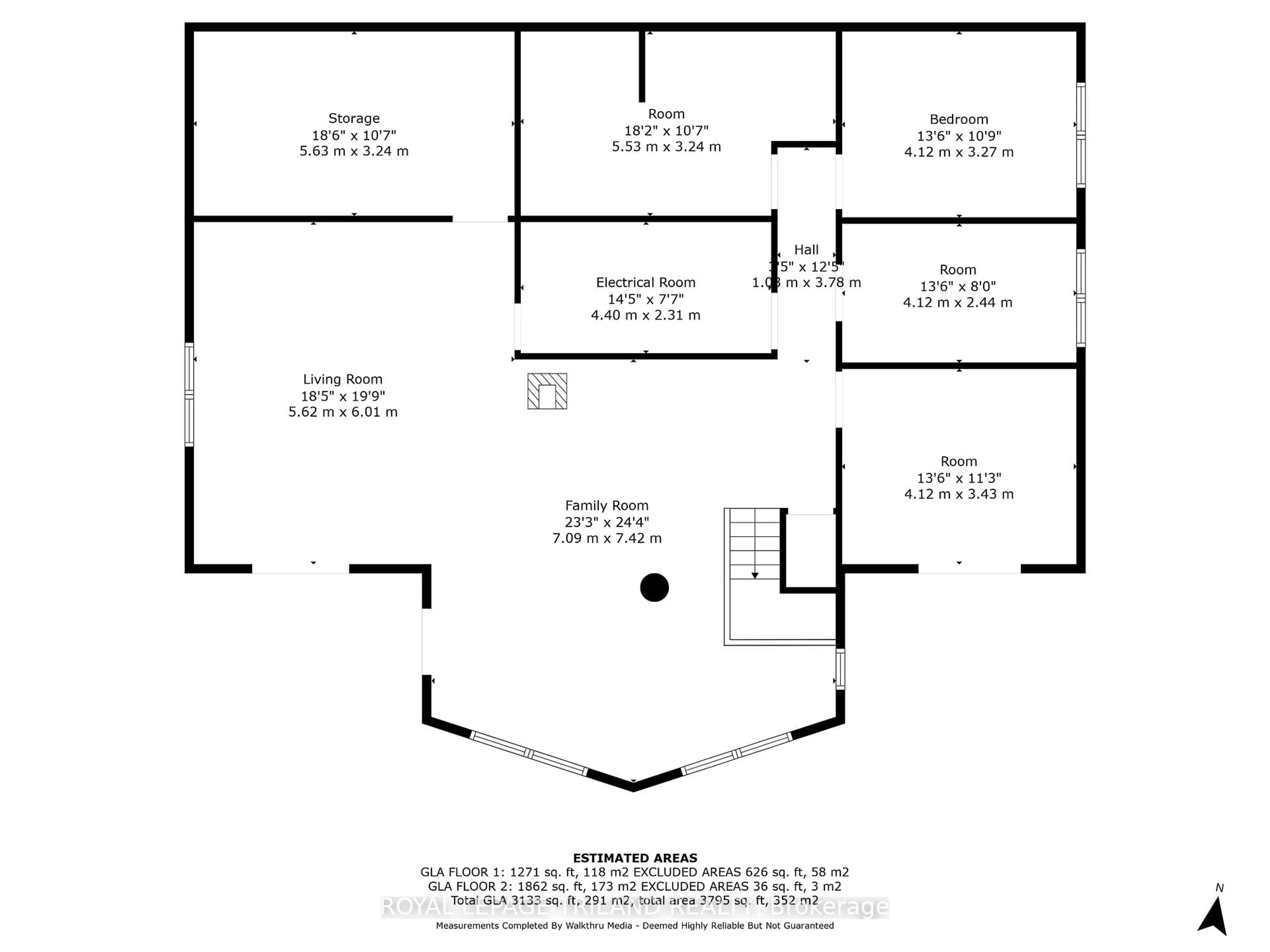 Floor plan for 25090 Dundonald Rd, Southwest Middlesex Ontario N0N 1A0