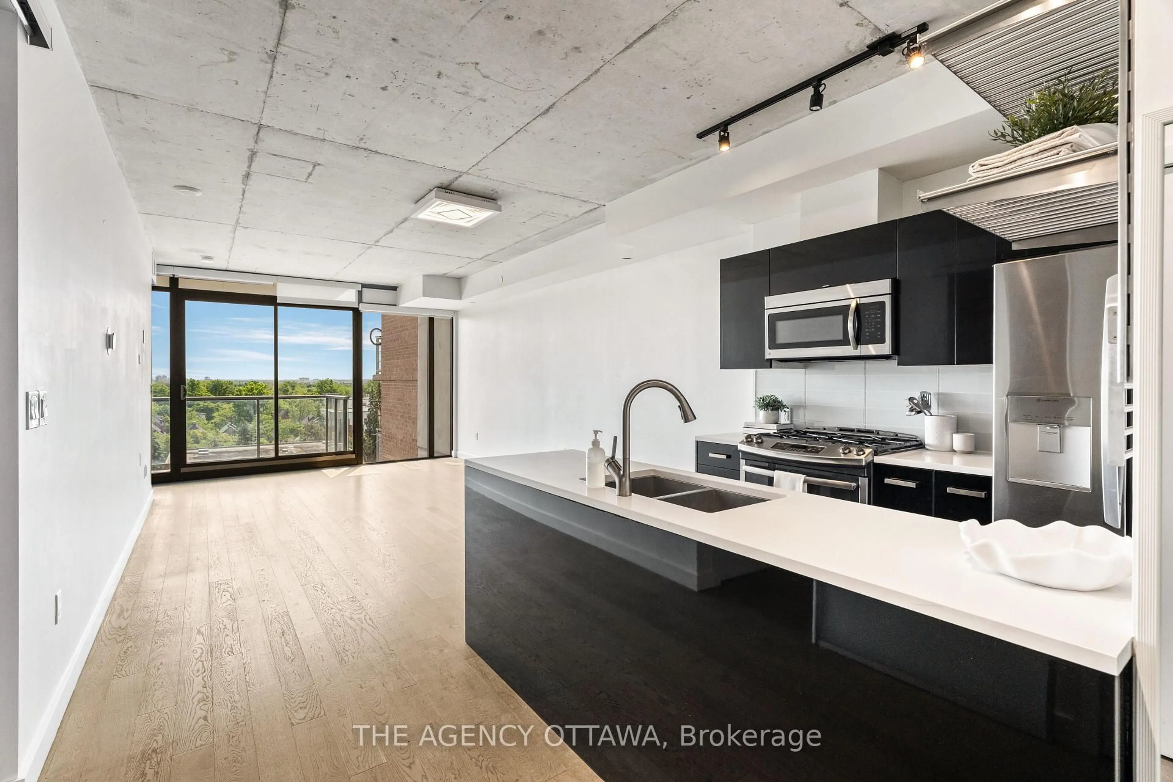 Open concept kitchen, unknown for 224 Lyon St #907, Ottawa Ontario K1R 0C1