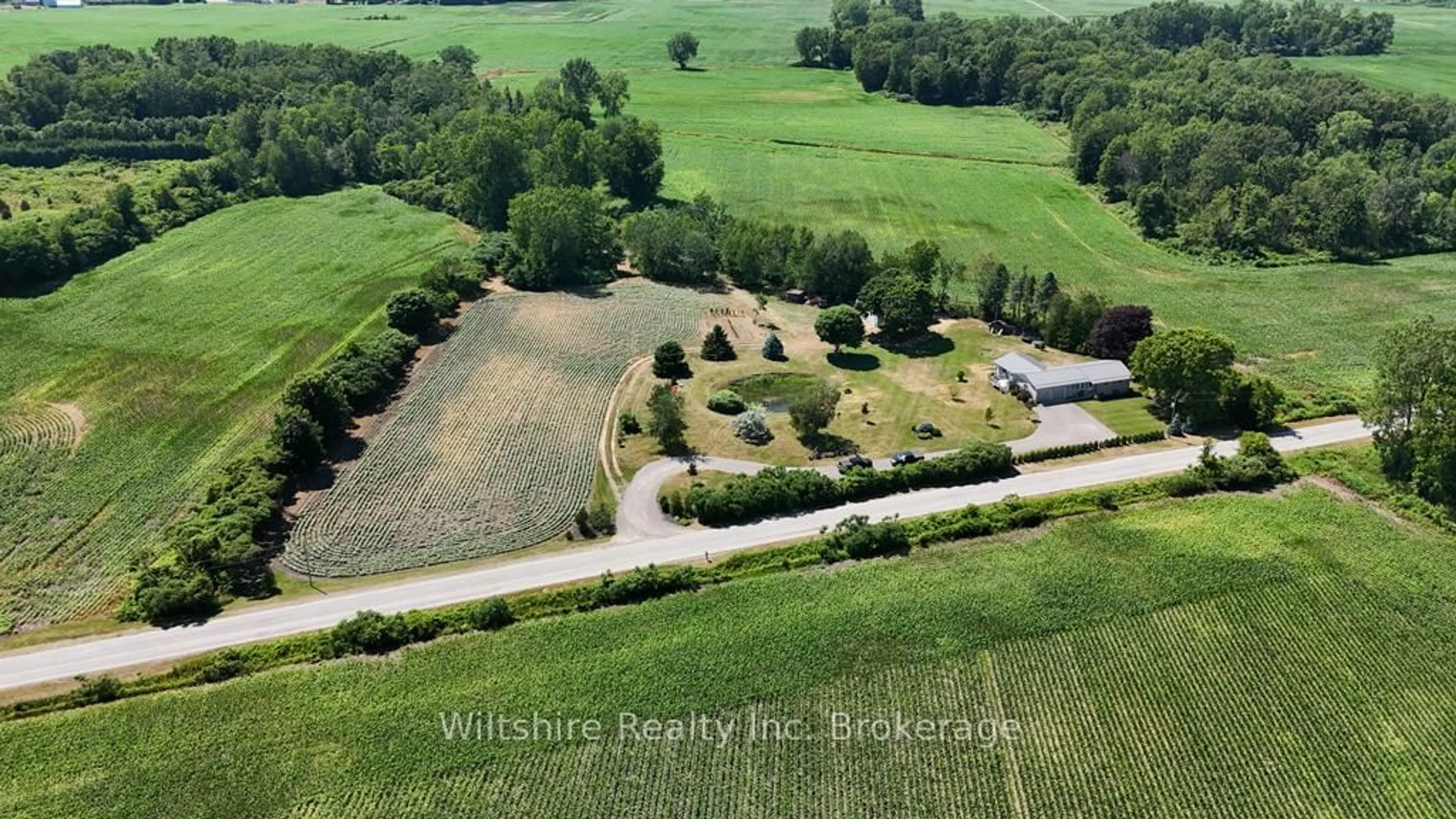A pic from outside/outdoor area/front of a property/back of a property/a pic from drone, water/lake/river/ocean view for 645 4th Concession Rd ENR Rd, Norfolk Ontario N0E 1G0