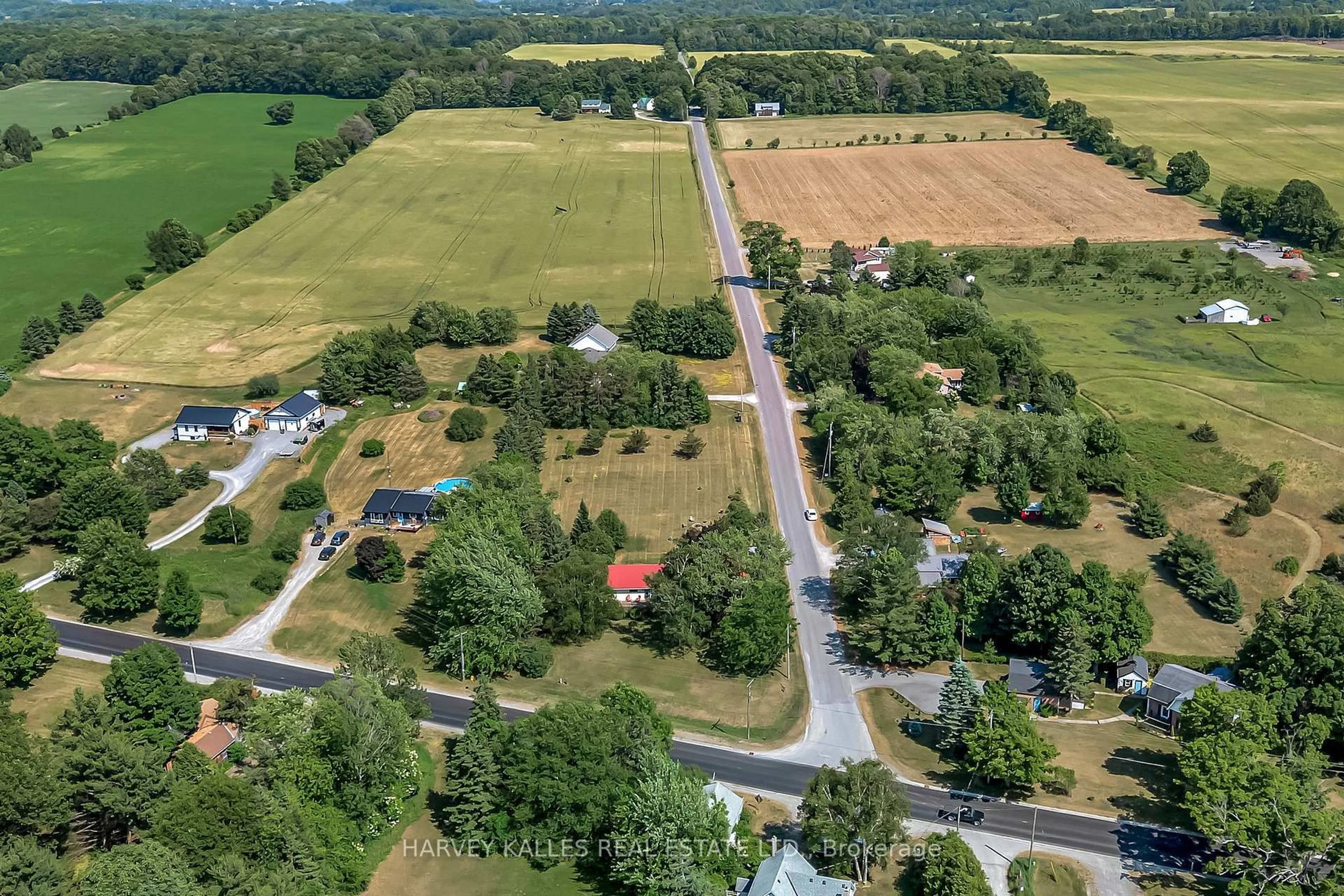 A pic from outside/outdoor area/front of a property/back of a property/a pic from drone, street for 17 Kleinsteuber Park Rd, Prince Edward County Ontario K0K 2T0