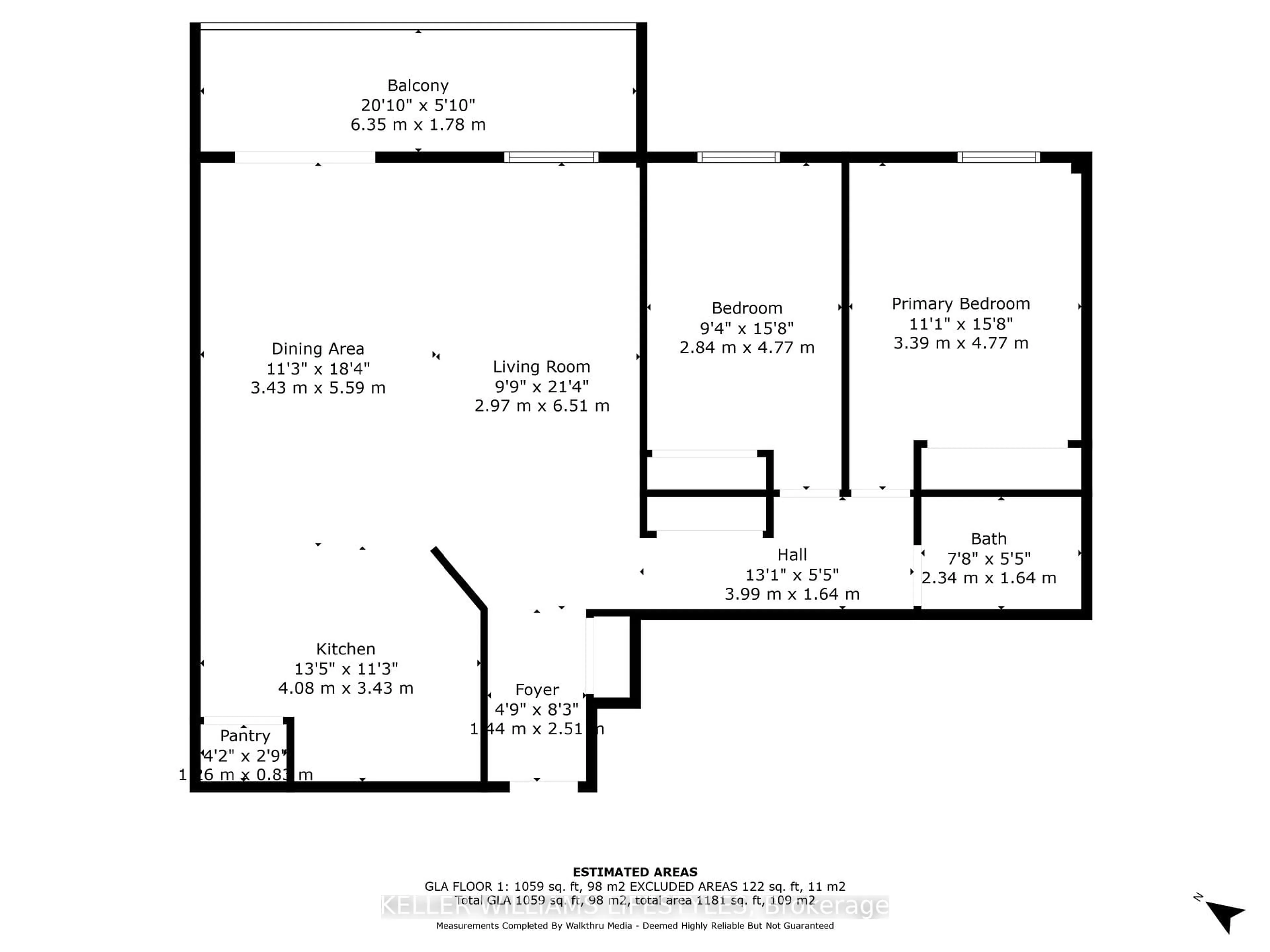 Floor plan for 1255 Commissioners Rd #503, London South Ontario N6K 3N5