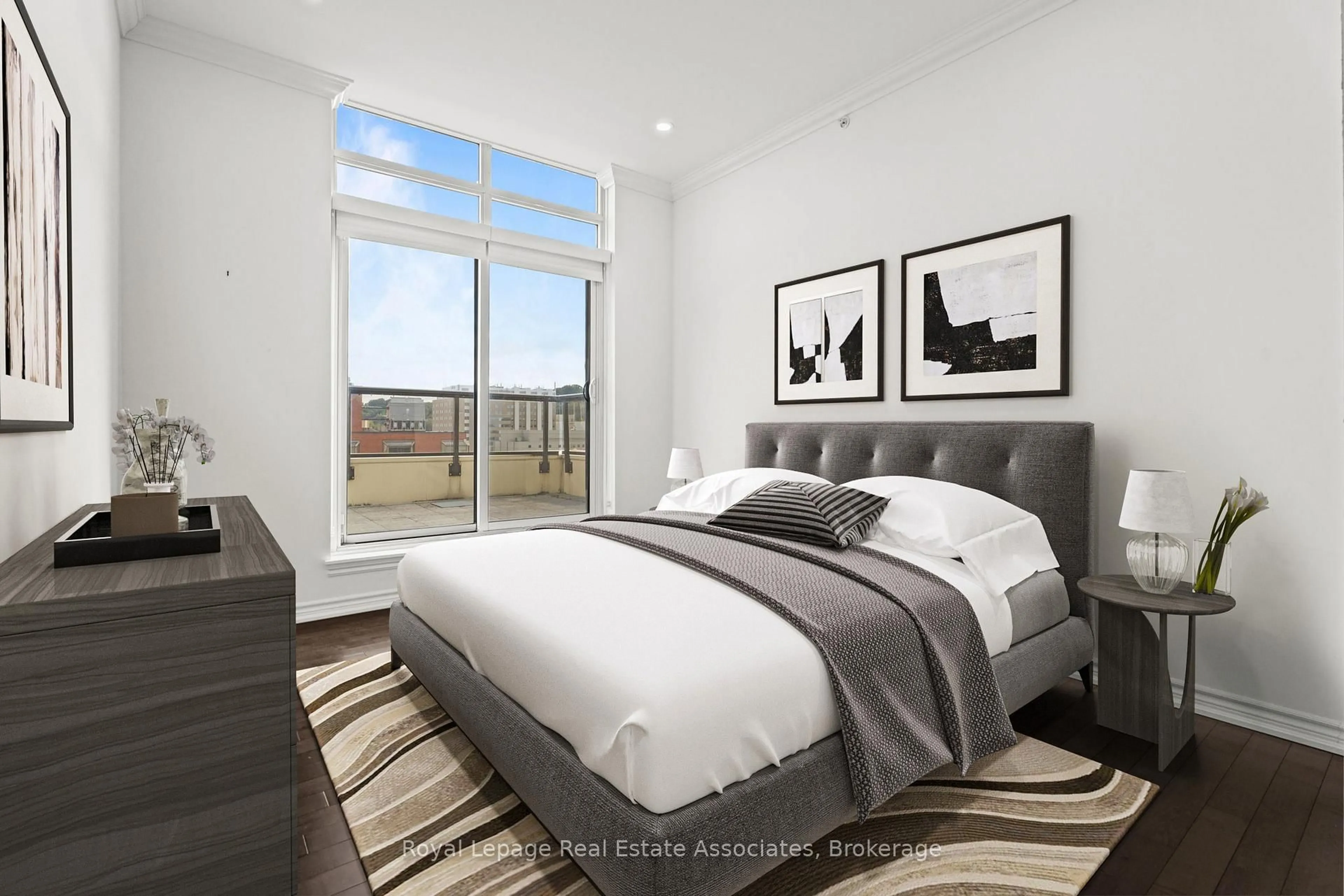 Bedroom with bed, unknown for 81 Robinson St #PH1106, Hamilton Ontario L8P 3G1