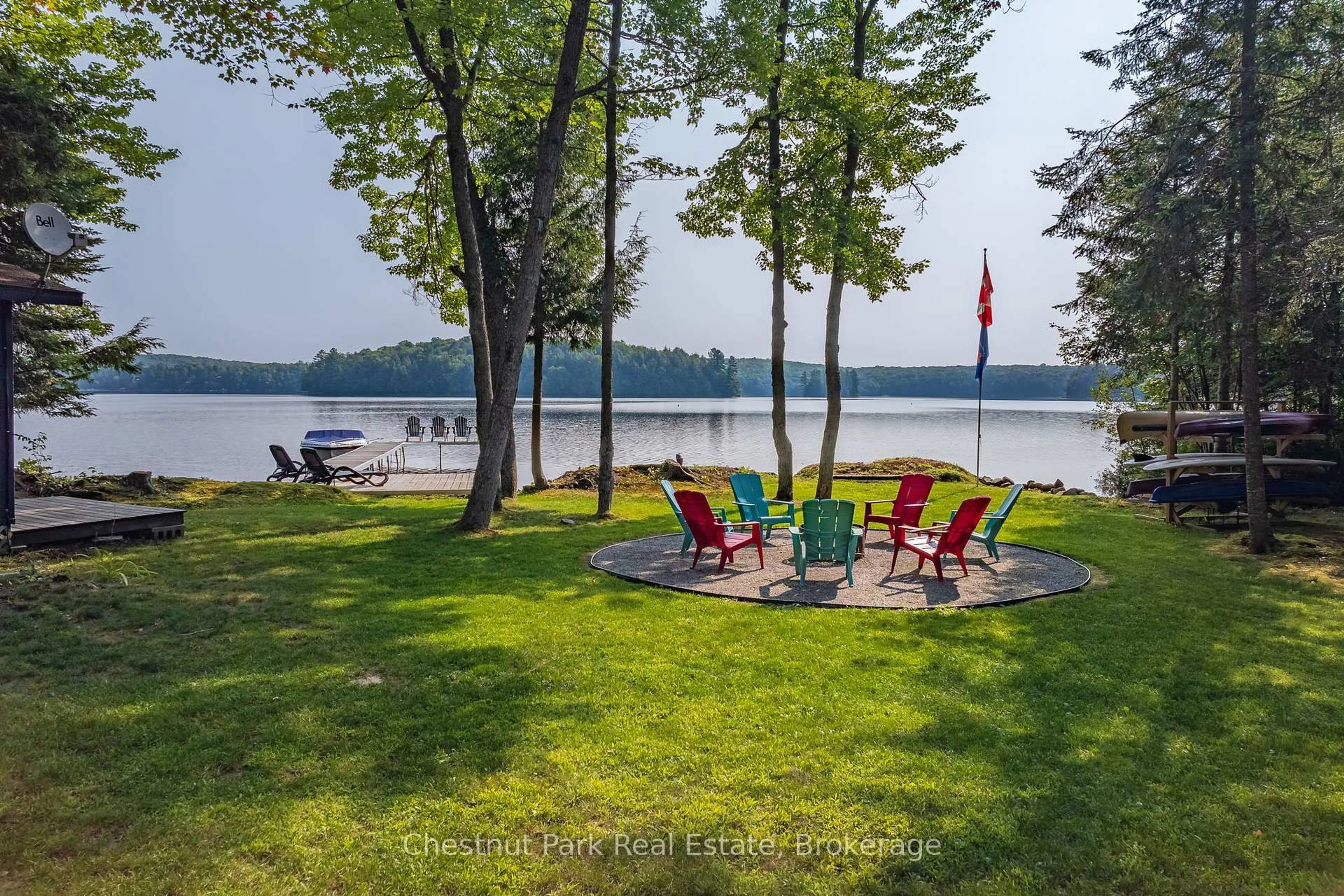 Patio, water/lake/river/ocean view for 45 SUNNYLEA Ave, Armour Ontario P0A 1L0