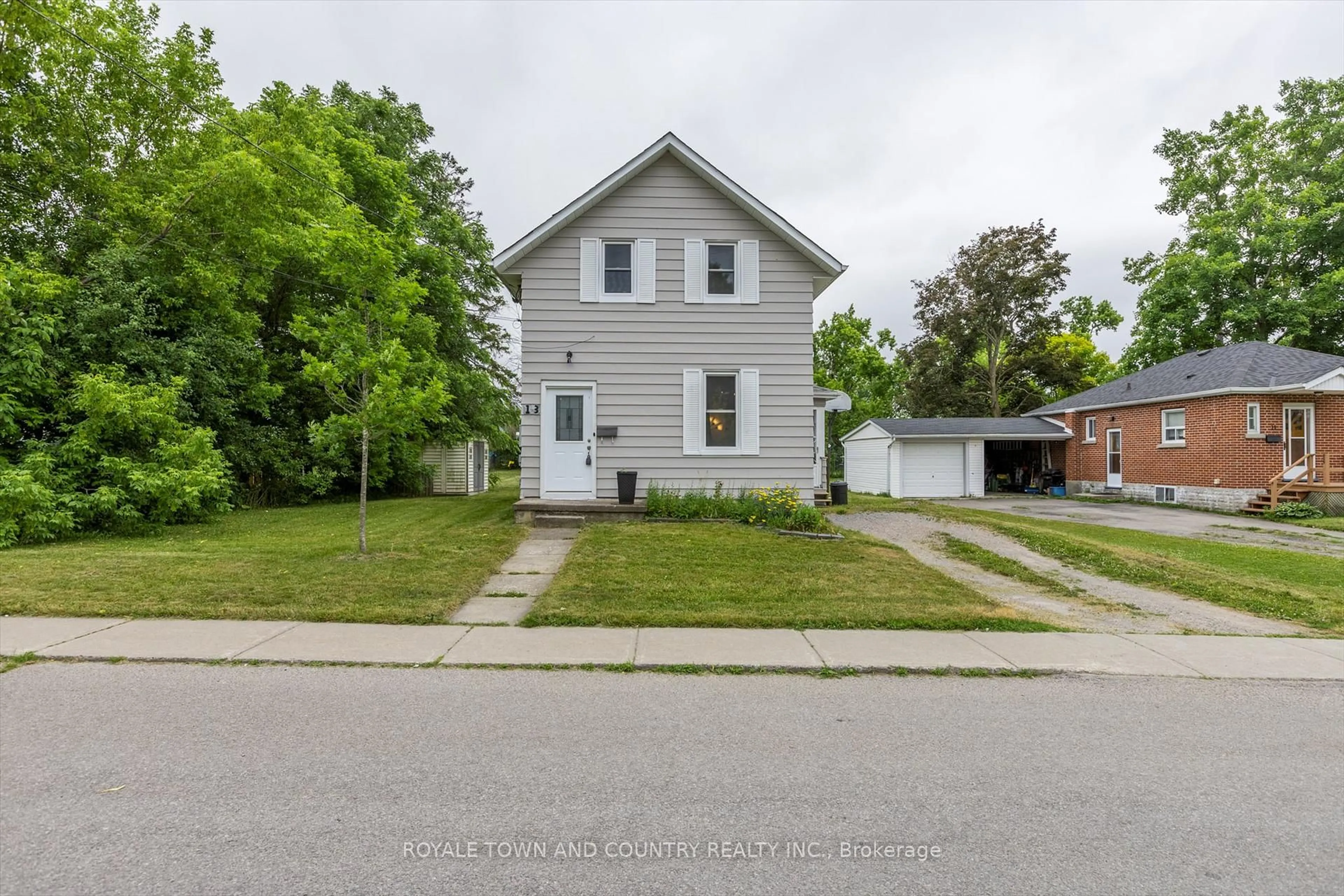 A pic from outside/outdoor area/front of a property/back of a property/a pic from drone, street for 13 Bertie St, Kawartha Lakes Ontario K9V 1N9