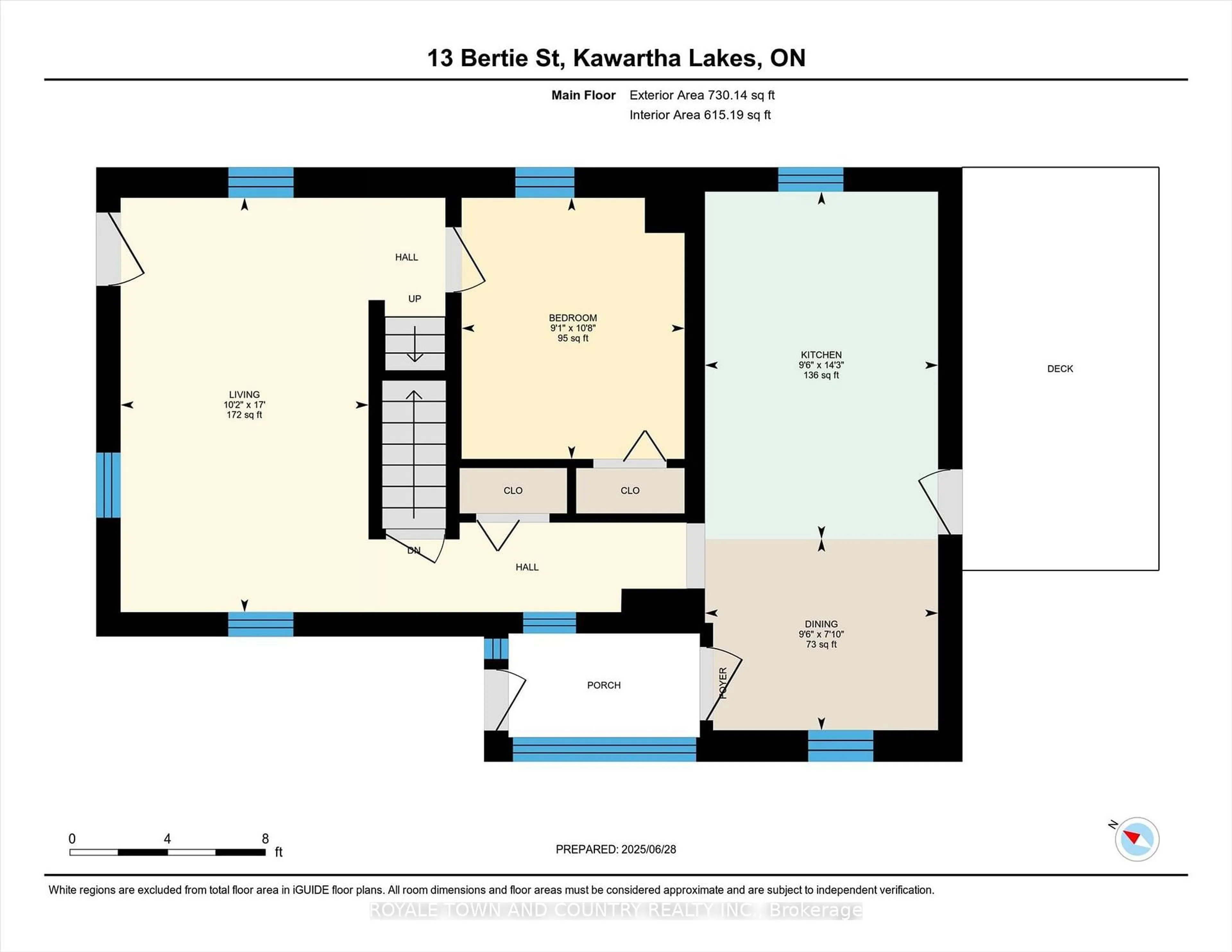 Floor plan for 13 Bertie St, Kawartha Lakes Ontario K9V 1N9