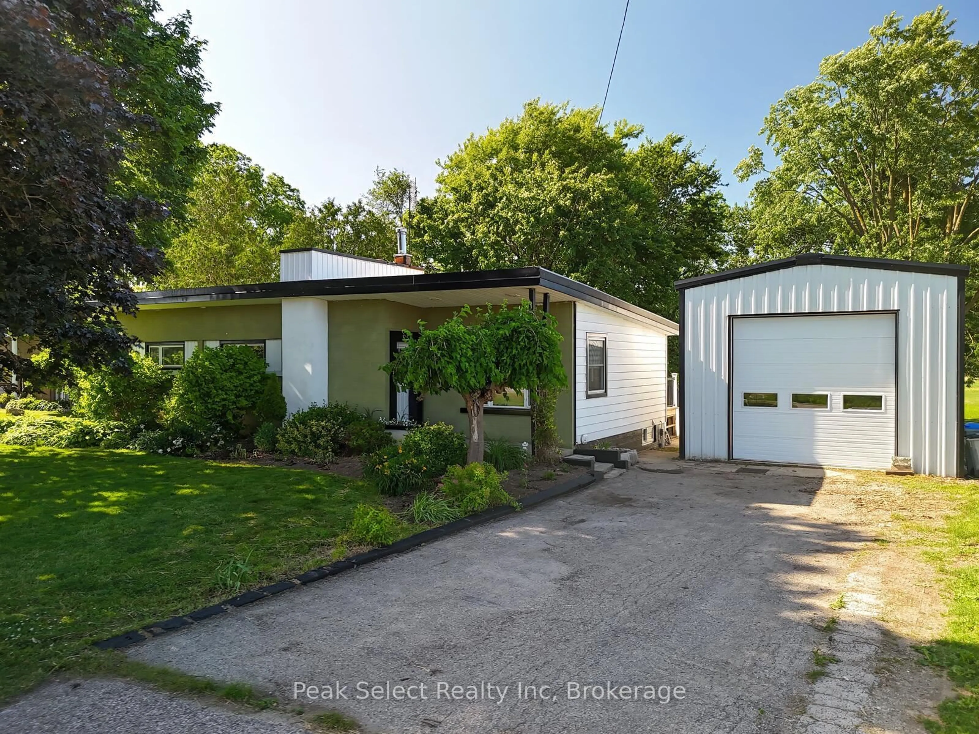A pic from outside/outdoor area/front of a property/back of a property/a pic from drone, street for 2822 34 Line, Perth East Ontario N5A 6S5