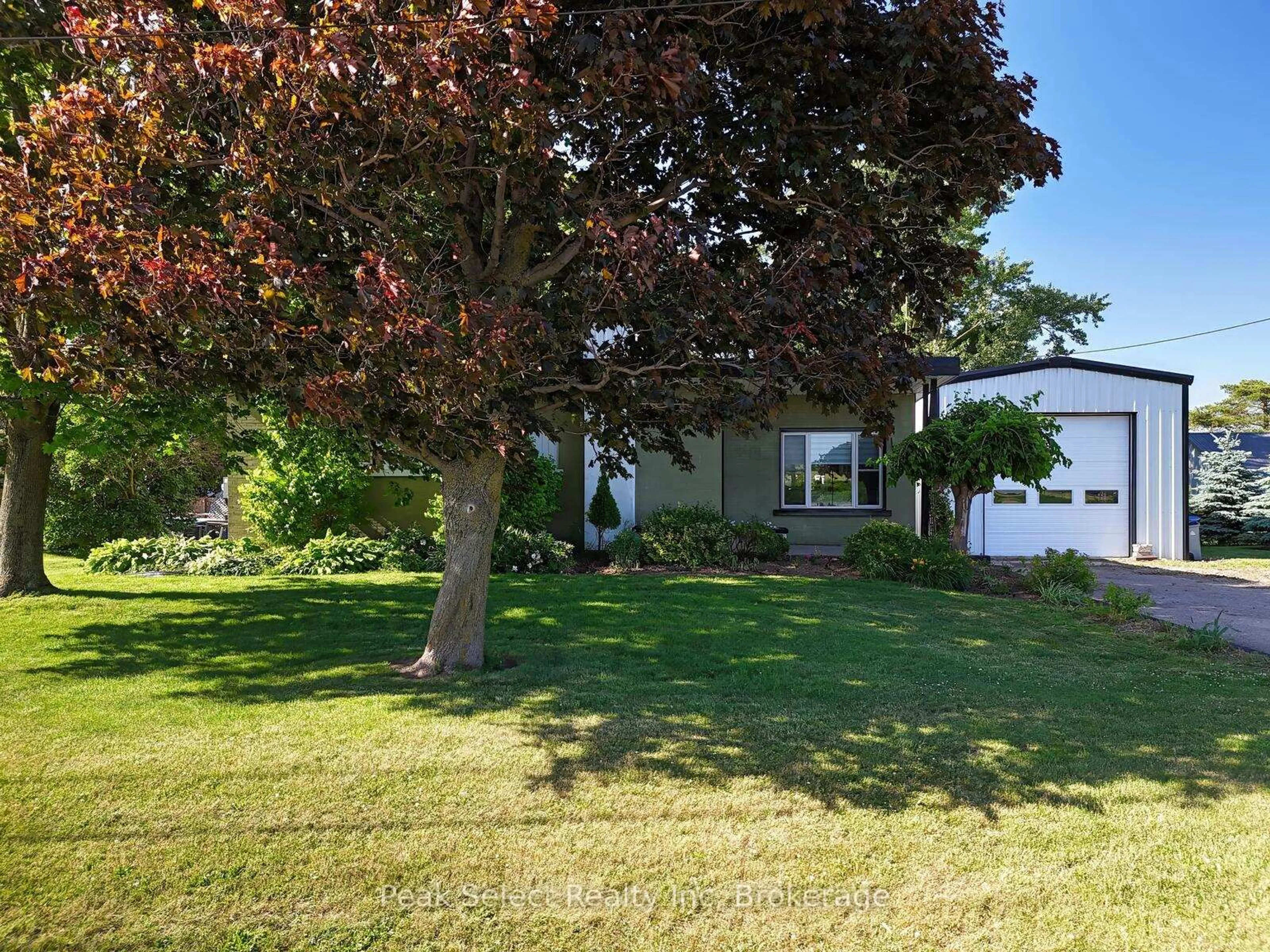 A pic from outside/outdoor area/front of a property/back of a property/a pic from drone, water/lake/river/ocean view for 2822 34 Line, Perth East Ontario N5A 6S5